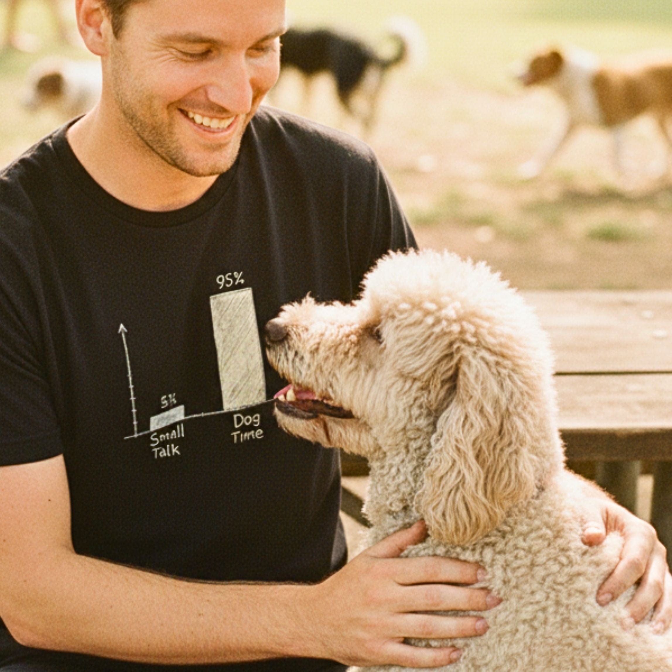 T-Shirt 5% Small Talk 95% Dog Time Chart T-Shirt ReallyintoDogs
