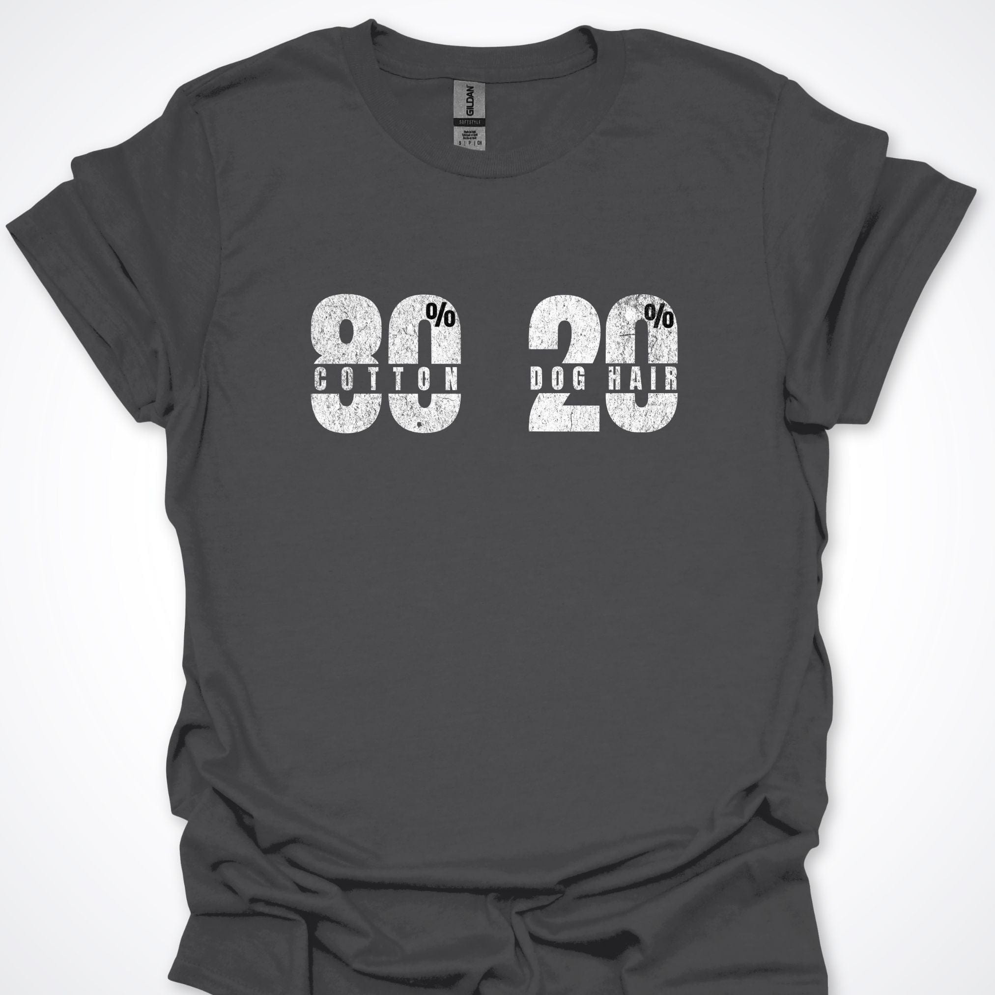 T-Shirt Charcoal / S 80% Cotton 20% Dog Hair Premium Unisex T-Shirt ReallyintoDogs
