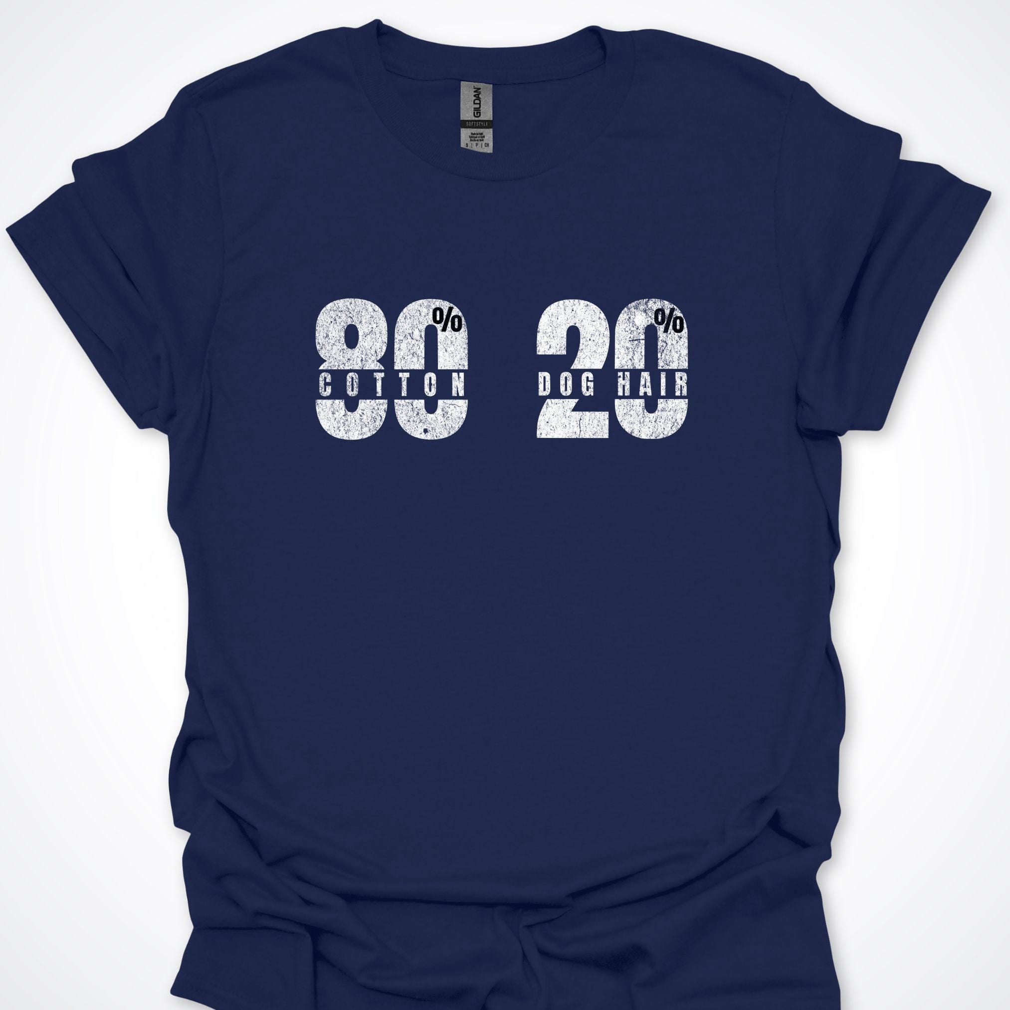 T-Shirt Navy / S 80% Cotton 20% Dog Hair Premium Unisex T-Shirt ReallyintoDogs