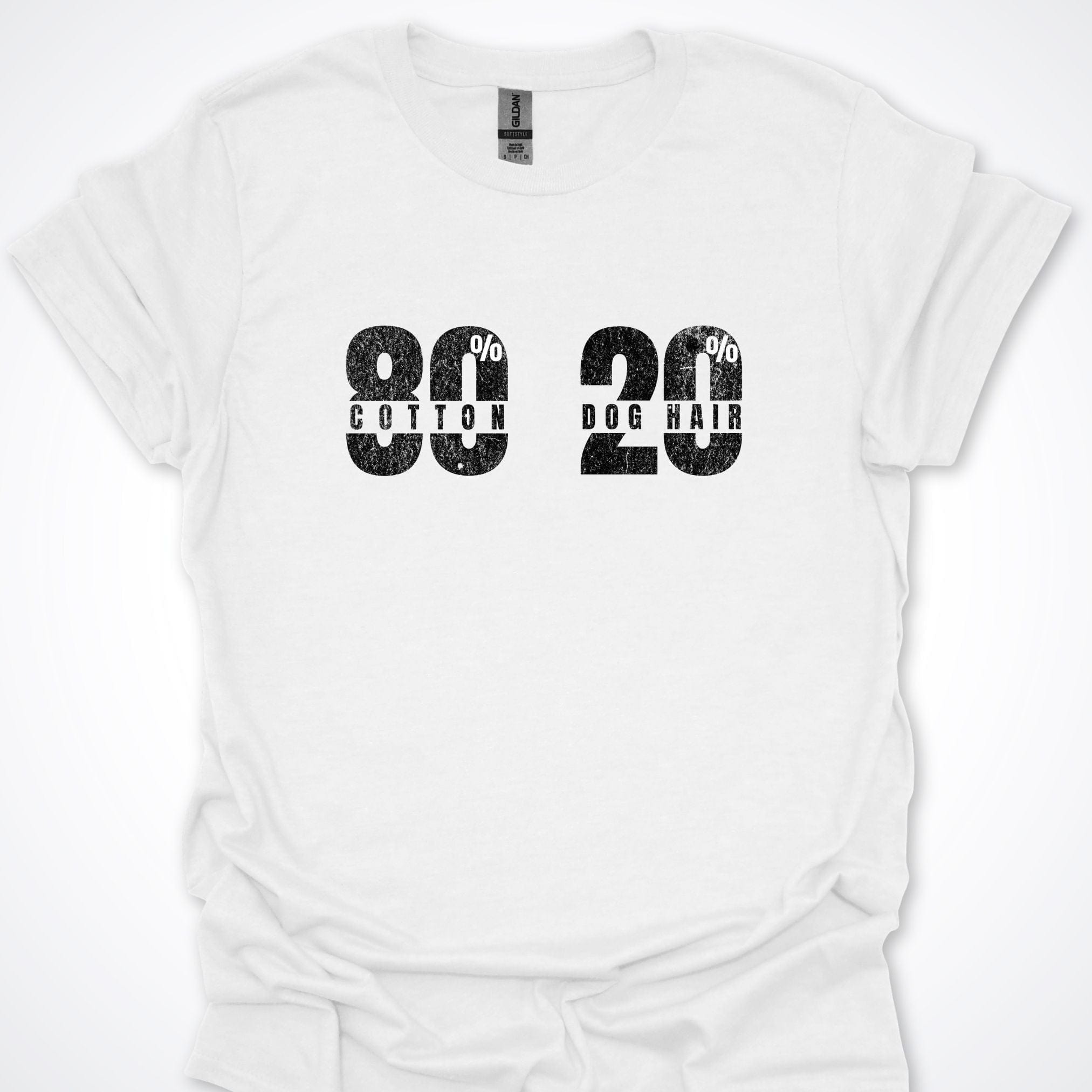 T-Shirt White / S 80% Cotton 20% Dog Hair Premium Unisex T-Shirt ReallyintoDogs
