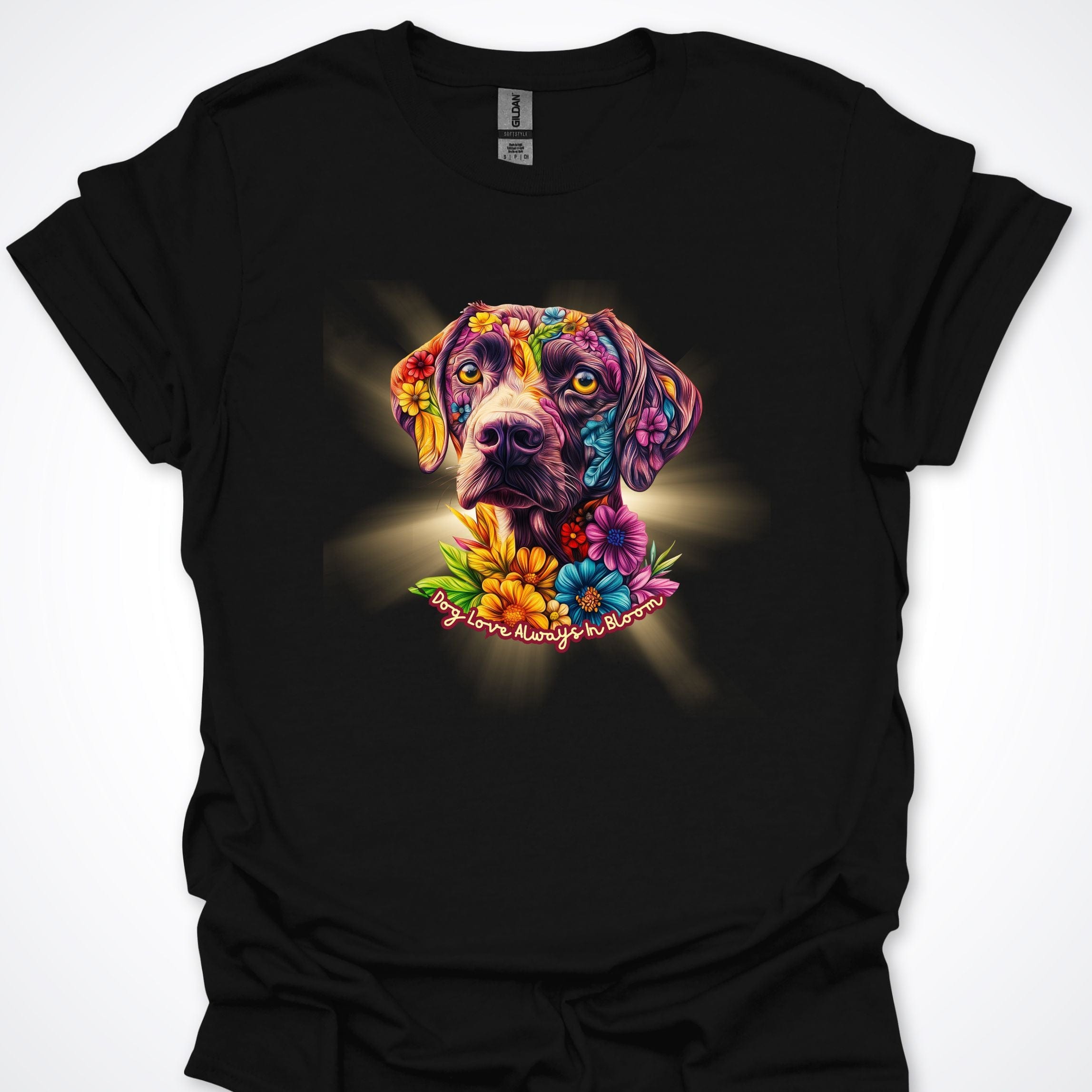 T-Shirt Black / S Always in Bloom German Shorthhaired Pointer T-Shirt ReallyintoDogs