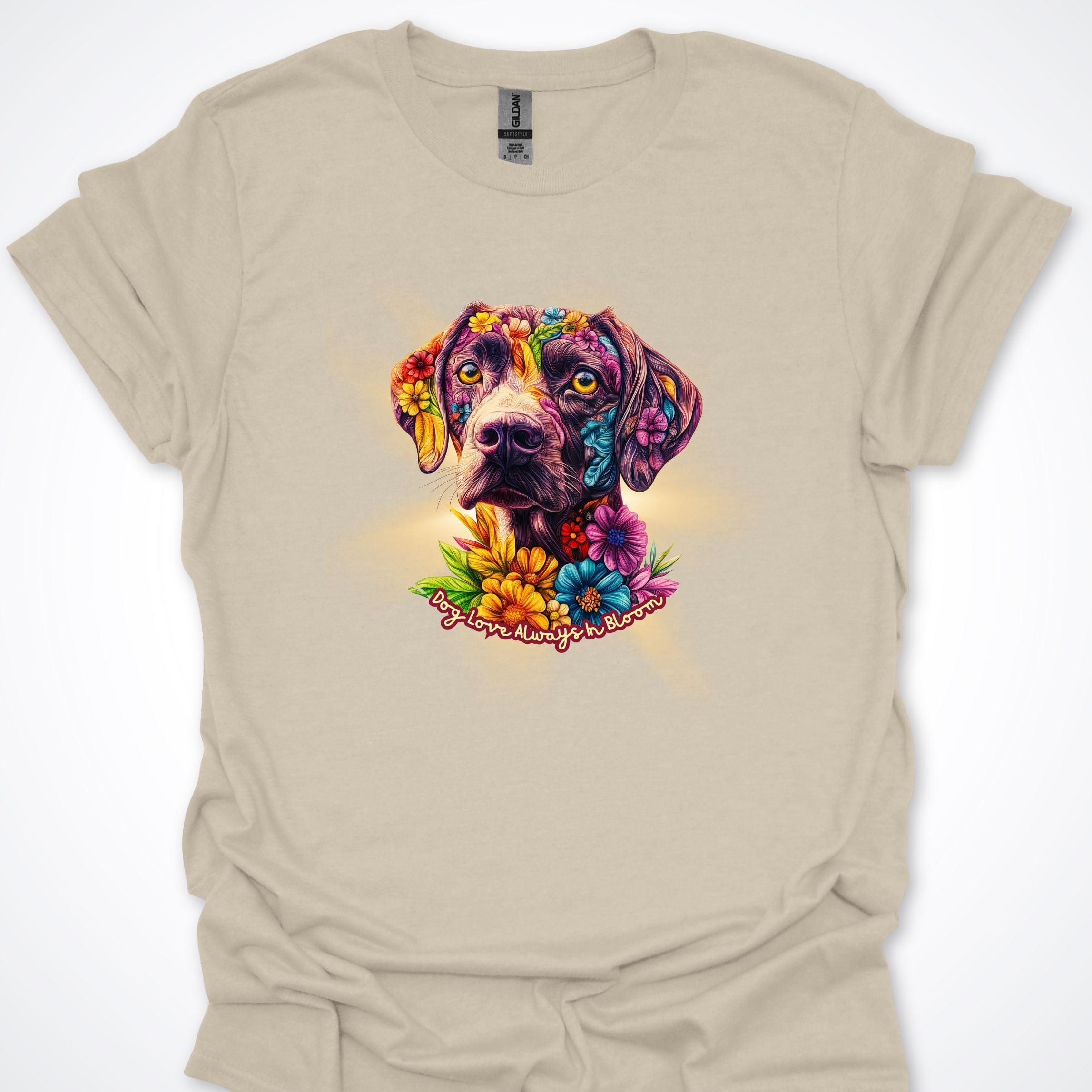 T-Shirt Natural / S Always in Bloom German Shorthhaired Pointer T-Shirt ReallyintoDogs
