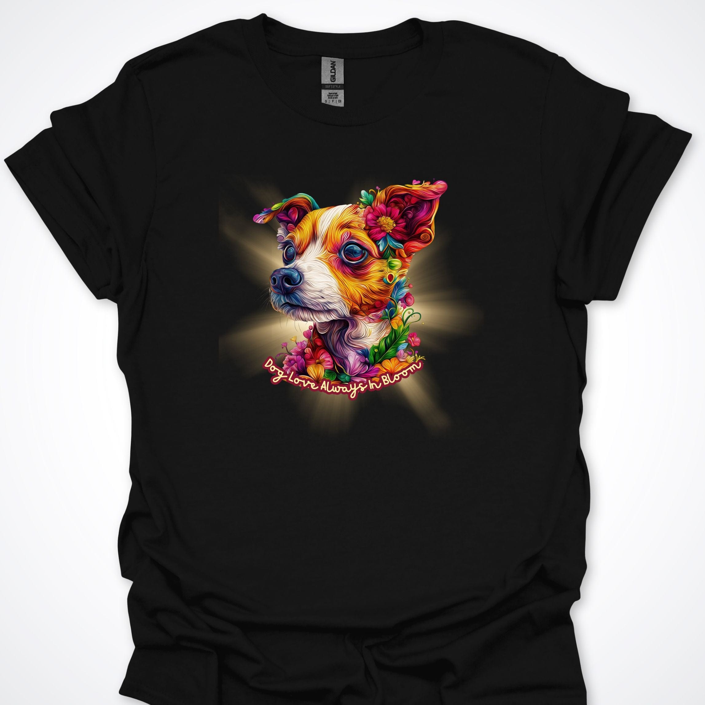 T-Shirt Black / S Always in Bloom Jack Russell T-Shirt ReallyintoDogs