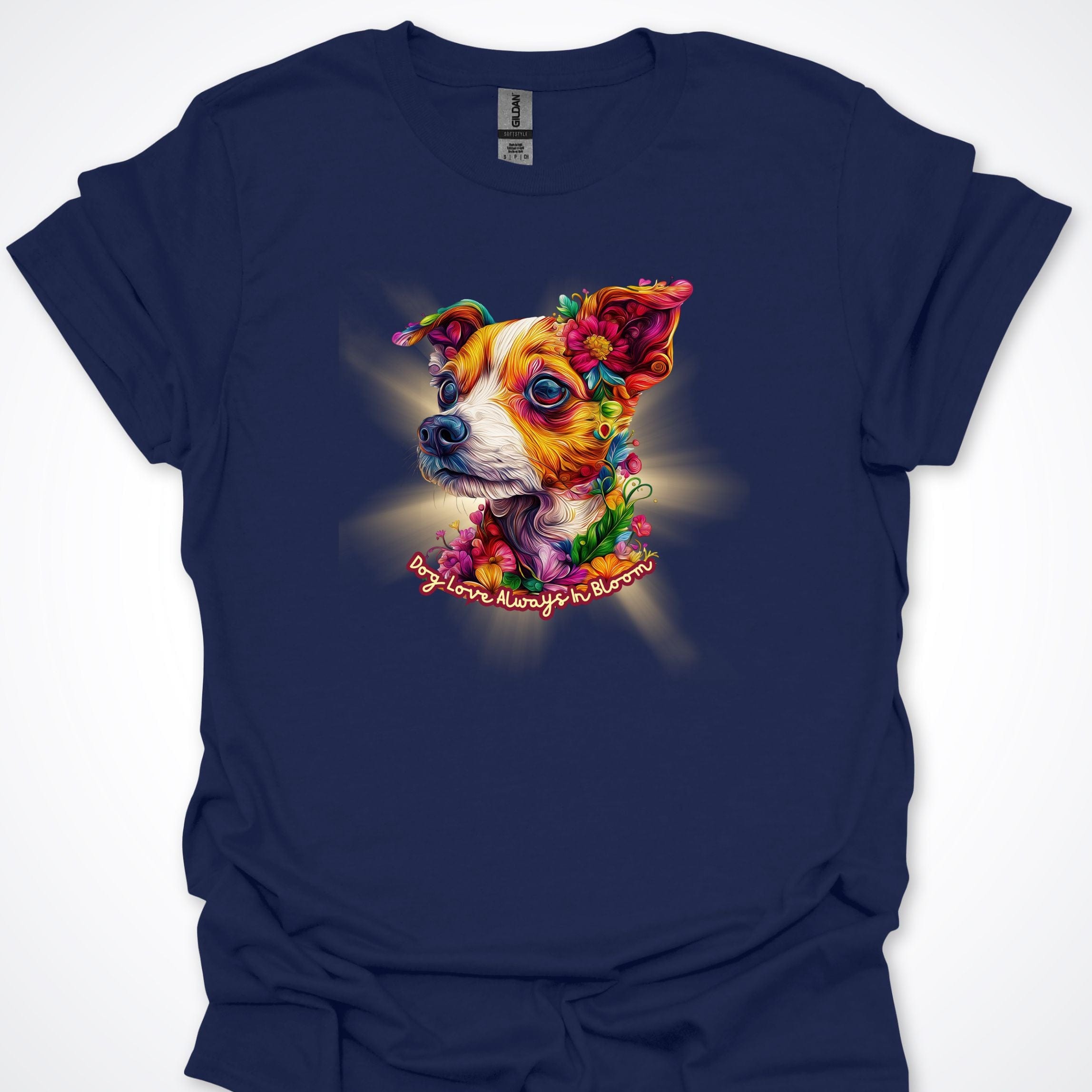 T-Shirt Navy / S Always in Bloom Jack Russell T-Shirt ReallyintoDogs