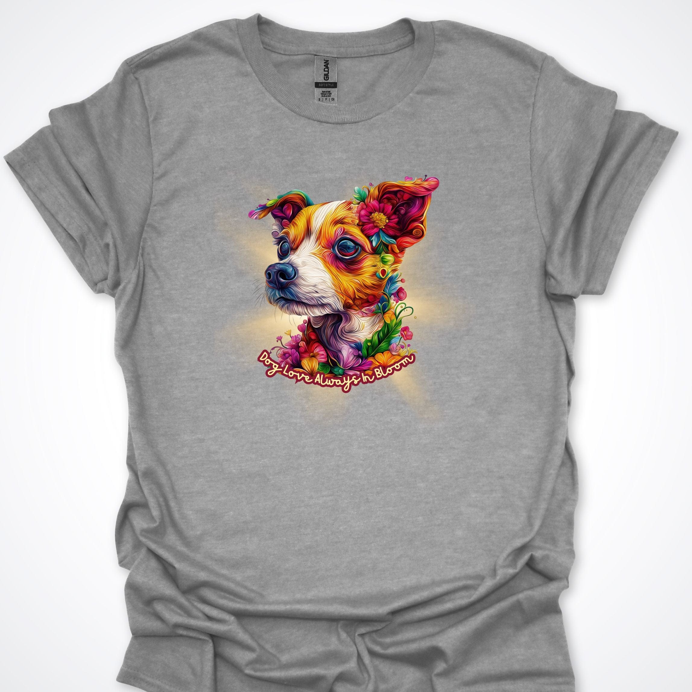 T-Shirt Sport Grey / S Always in Bloom Jack Russell T-Shirt ReallyintoDogs