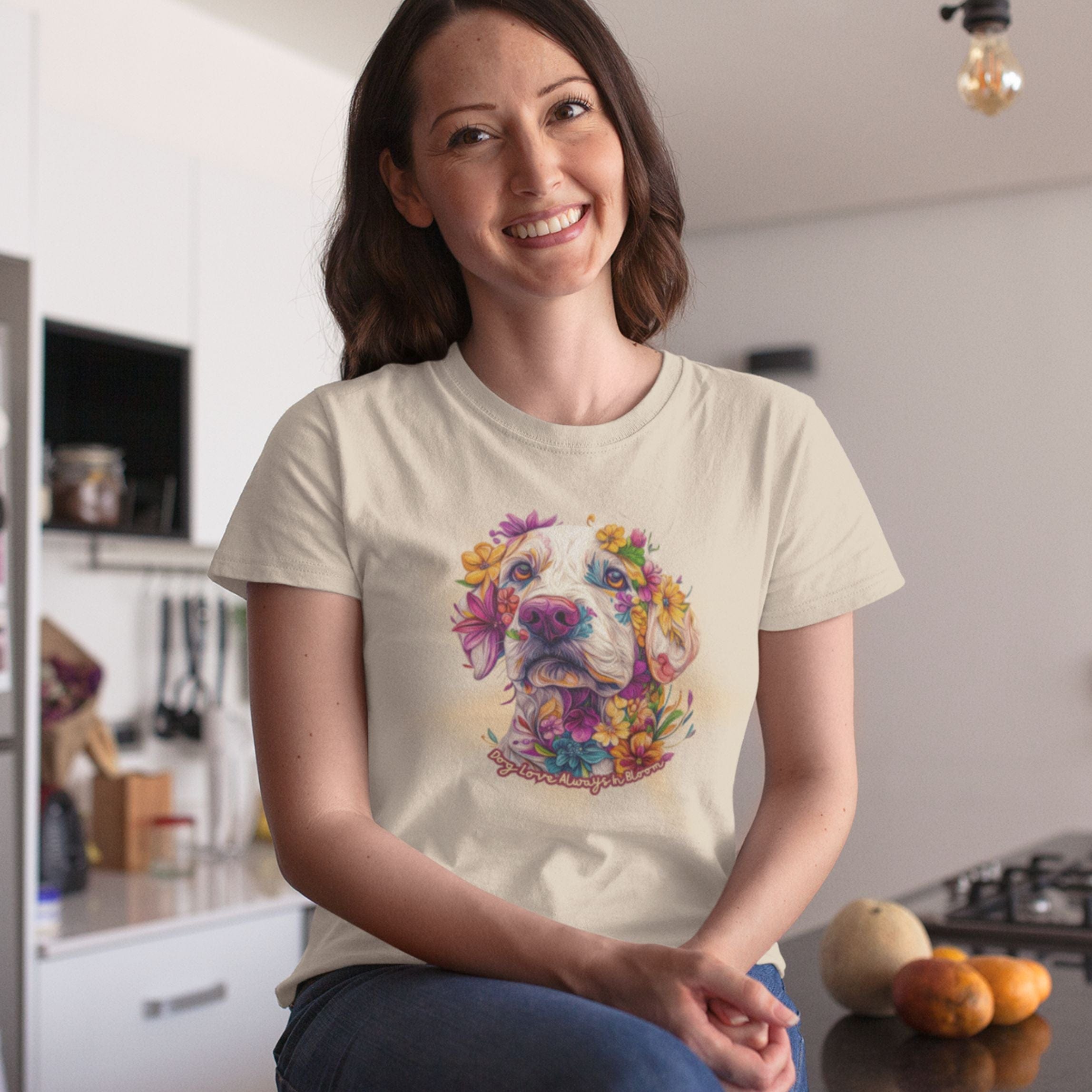 T-Shirt Always in Bloom Labrador T-Shirt ReallyintoDogs
