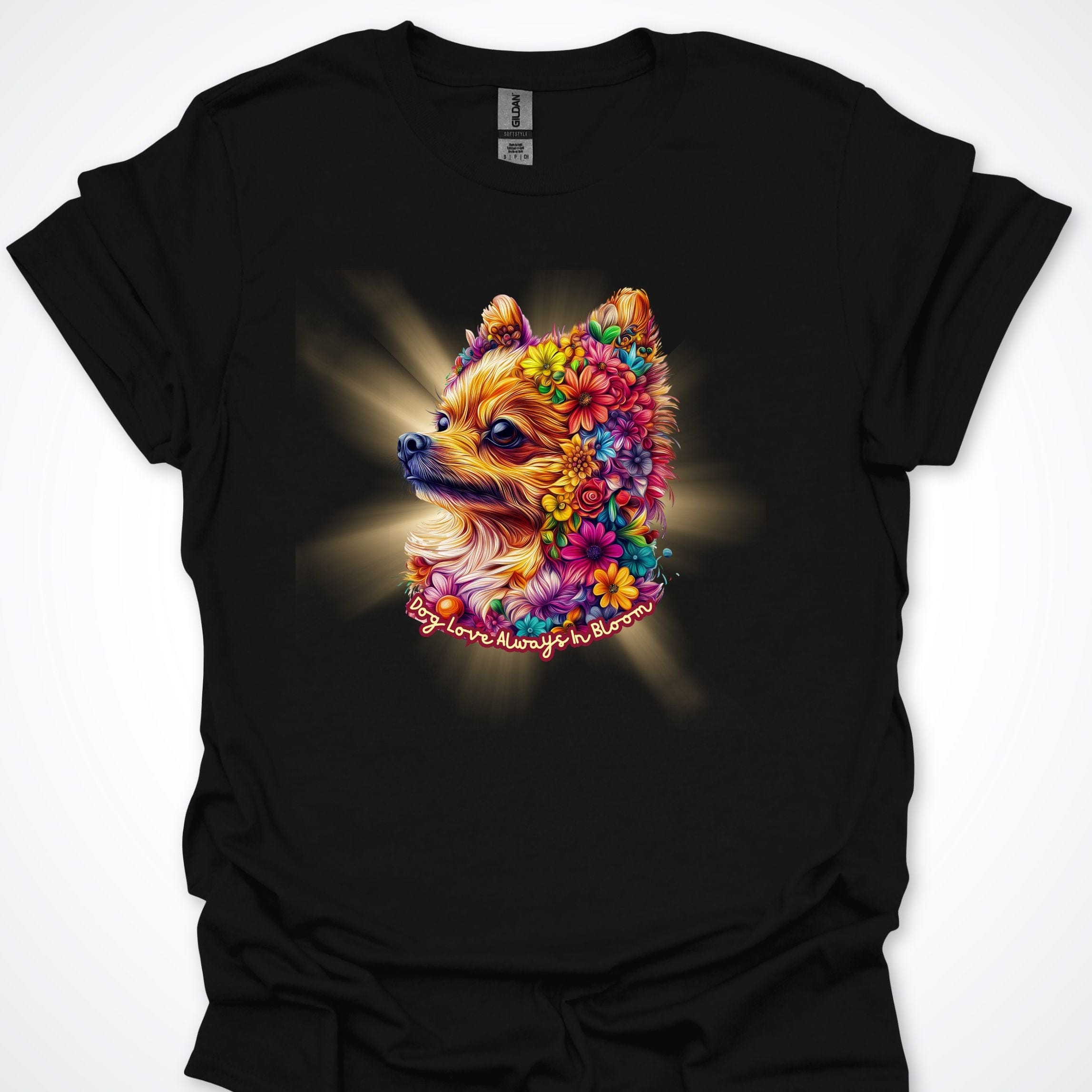 T-Shirt Black / S Always in Bloom Pomeranian T-Shirt ReallyintoDogs