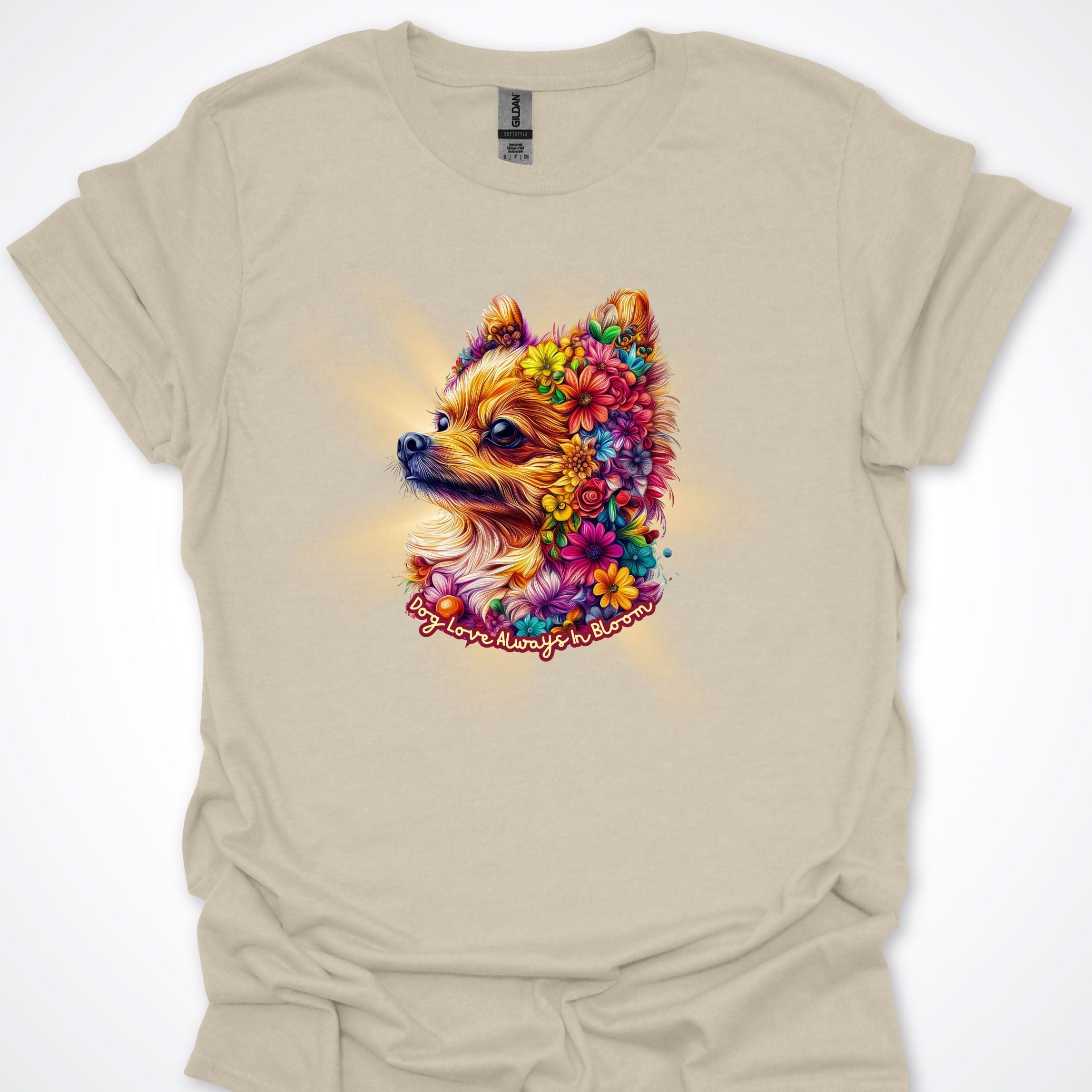 T-Shirt Natural / S Always in Bloom Pomeranian T-Shirt ReallyintoDogs