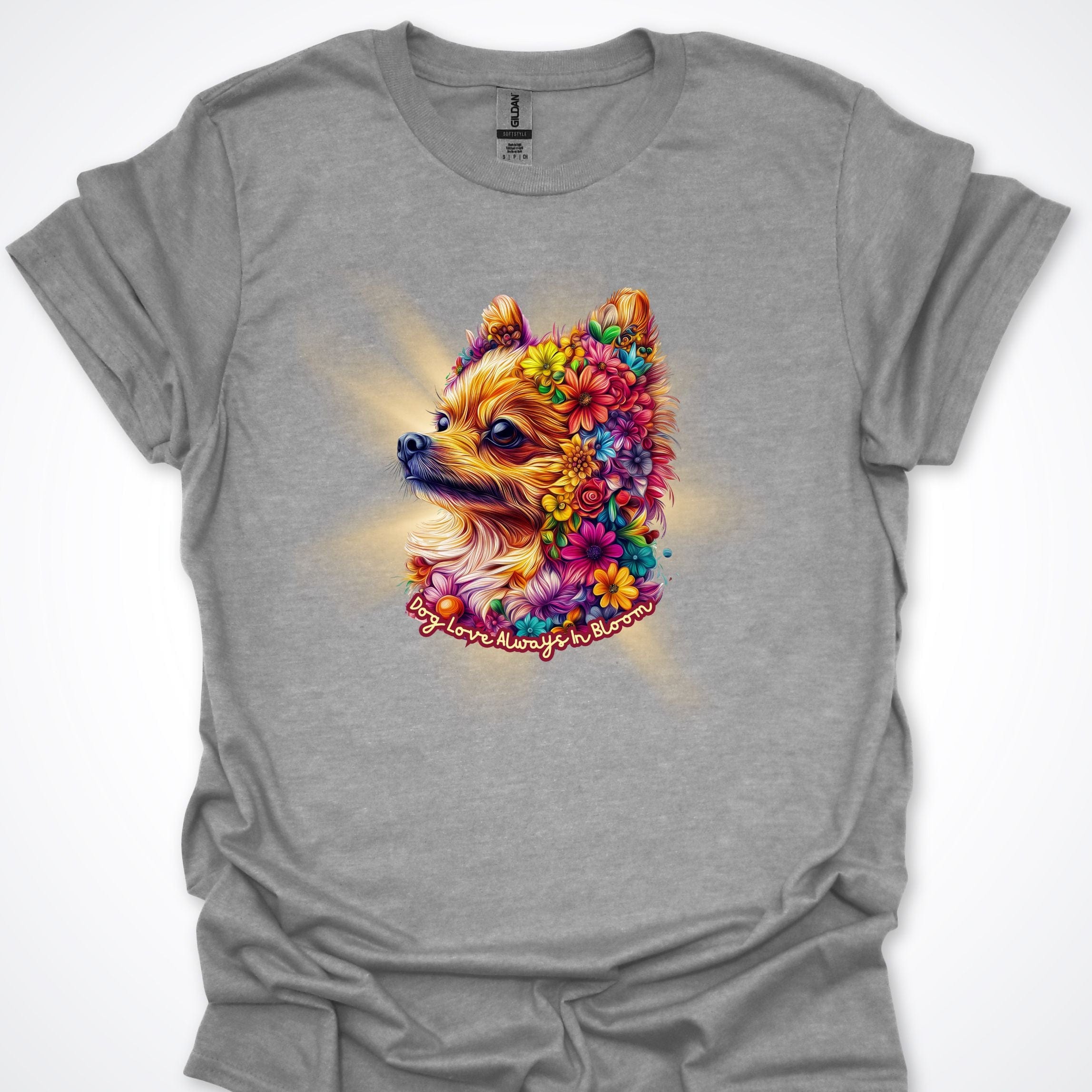 T-Shirt Sport Grey / S Always in Bloom Pomeranian T-Shirt ReallyintoDogs