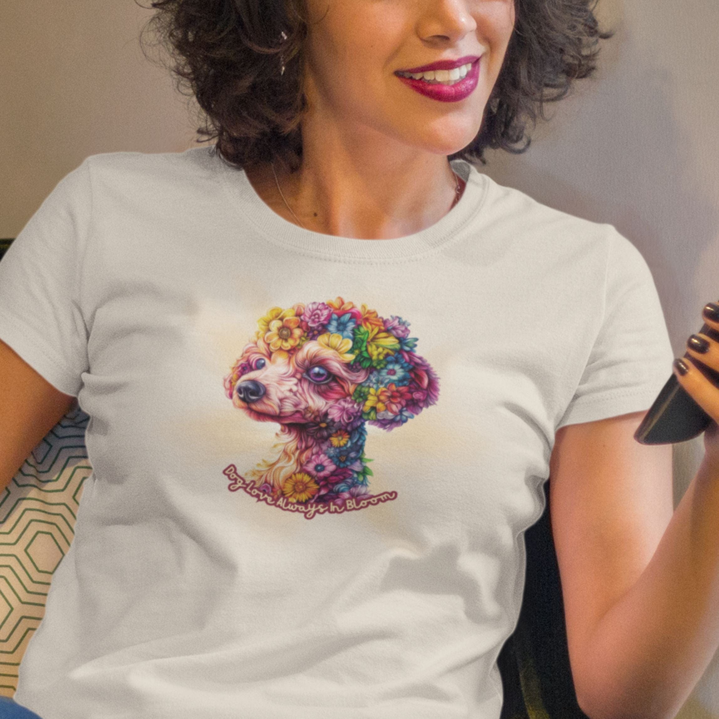 T-Shirt Always in Bloom Poodle T-Shirt ReallyintoDogs
