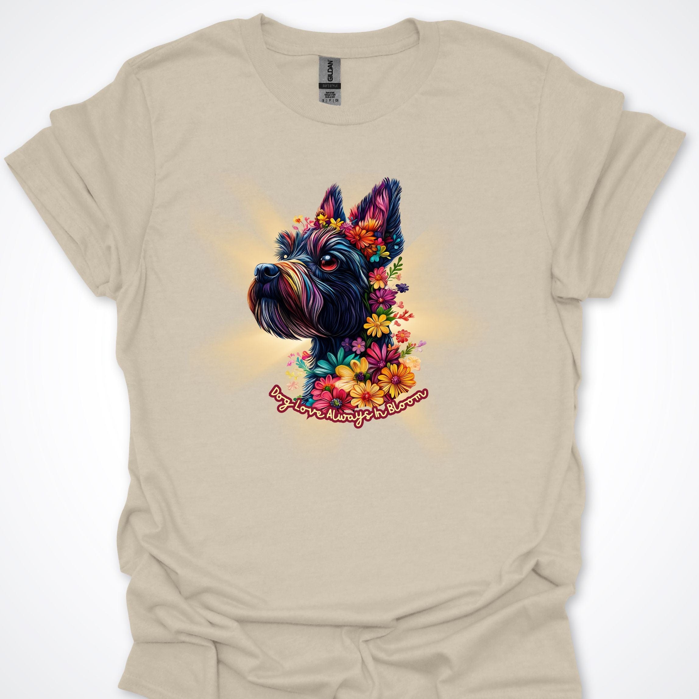 T-Shirt Natural / S Always in Bloom Scottish Terrier T-Shirt ReallyintoDogs