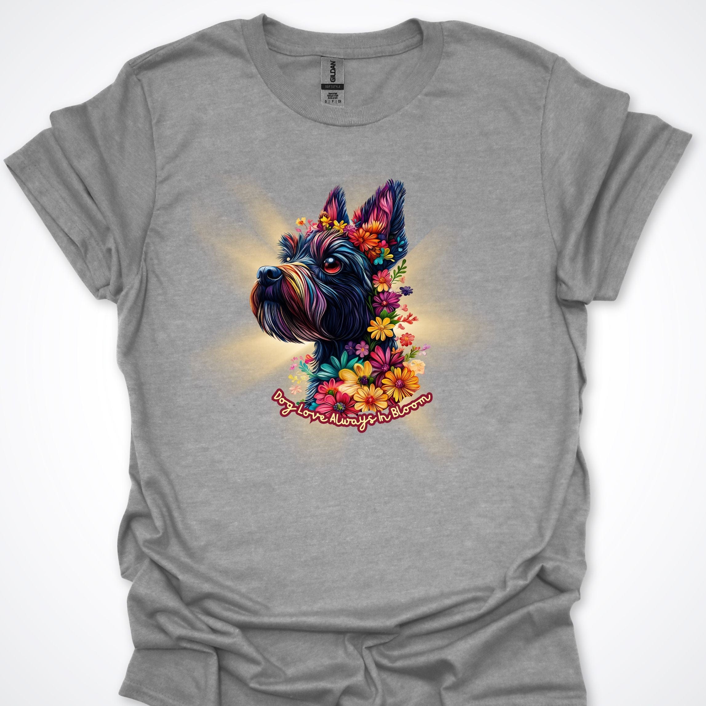 T-Shirt Sport Grey / S Always in Bloom Scottish Terrier T-Shirt ReallyintoDogs