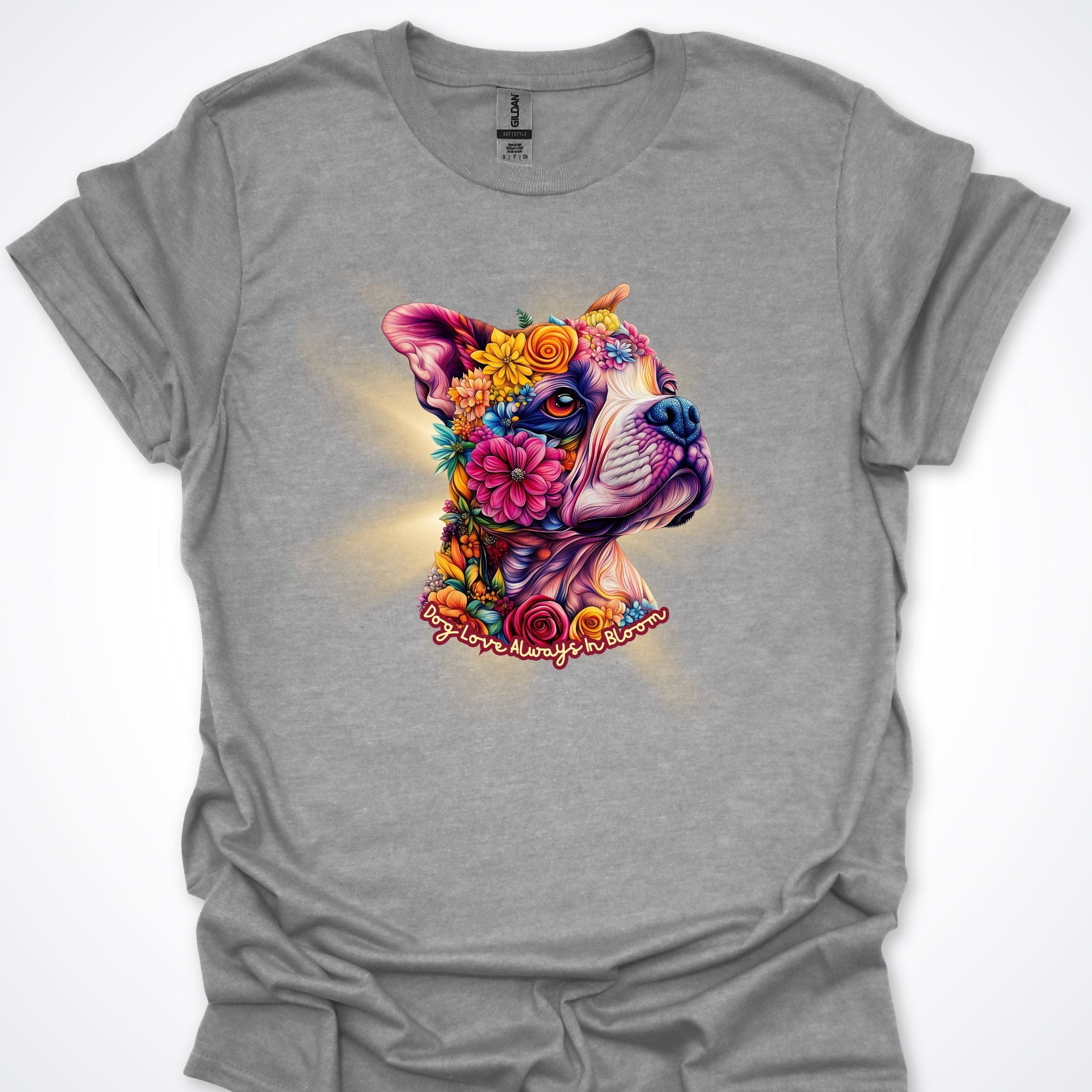 T-Shirt Sport Grey / S Always in Bloom Staffordshire Bull Terrier T-Shirt ReallyintoDogs