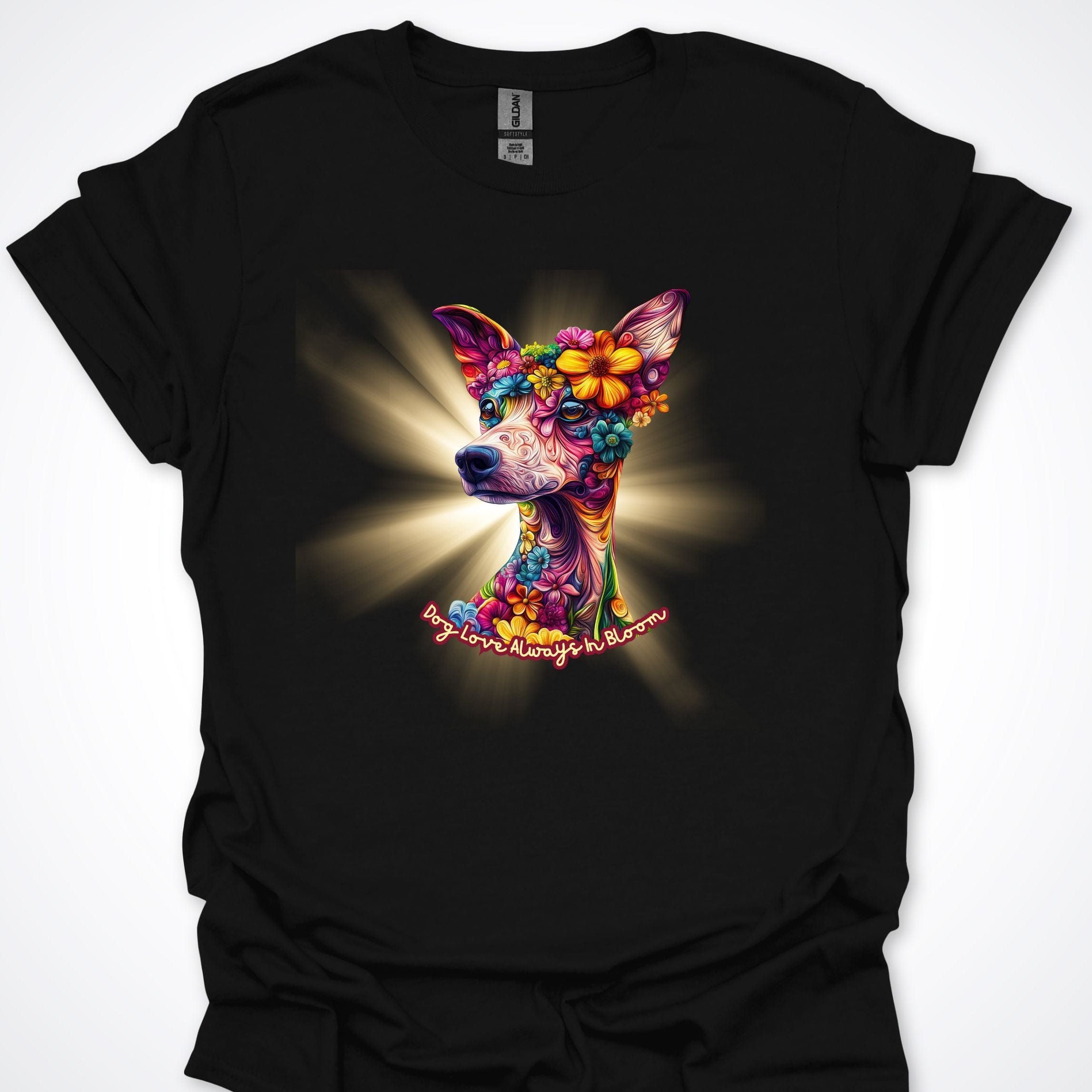 T-Shirt Black / S Always in Bloom Whippet T-Shirt ReallyintoDogs