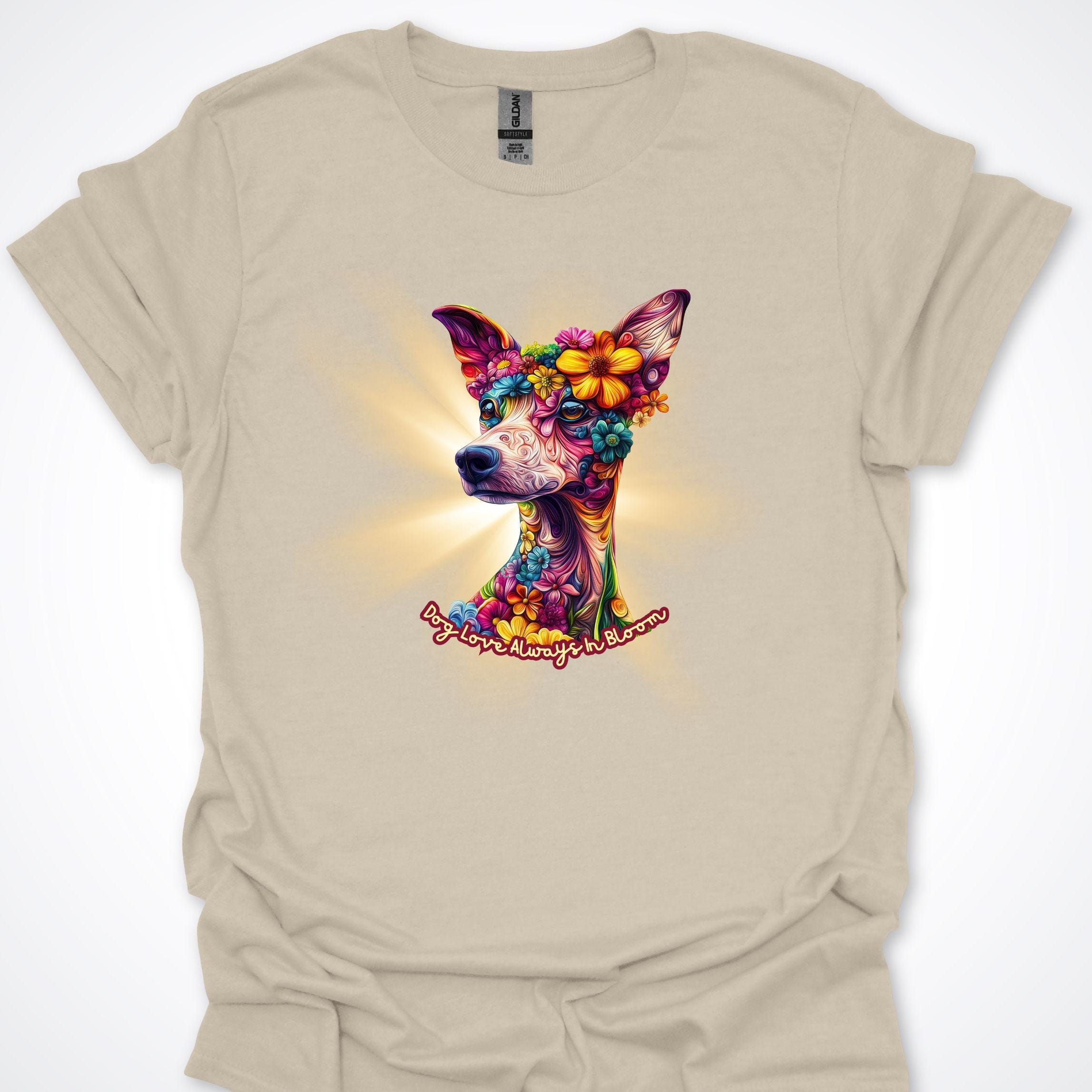 T-Shirt Natural / S Always in Bloom Whippet T-Shirt ReallyintoDogs