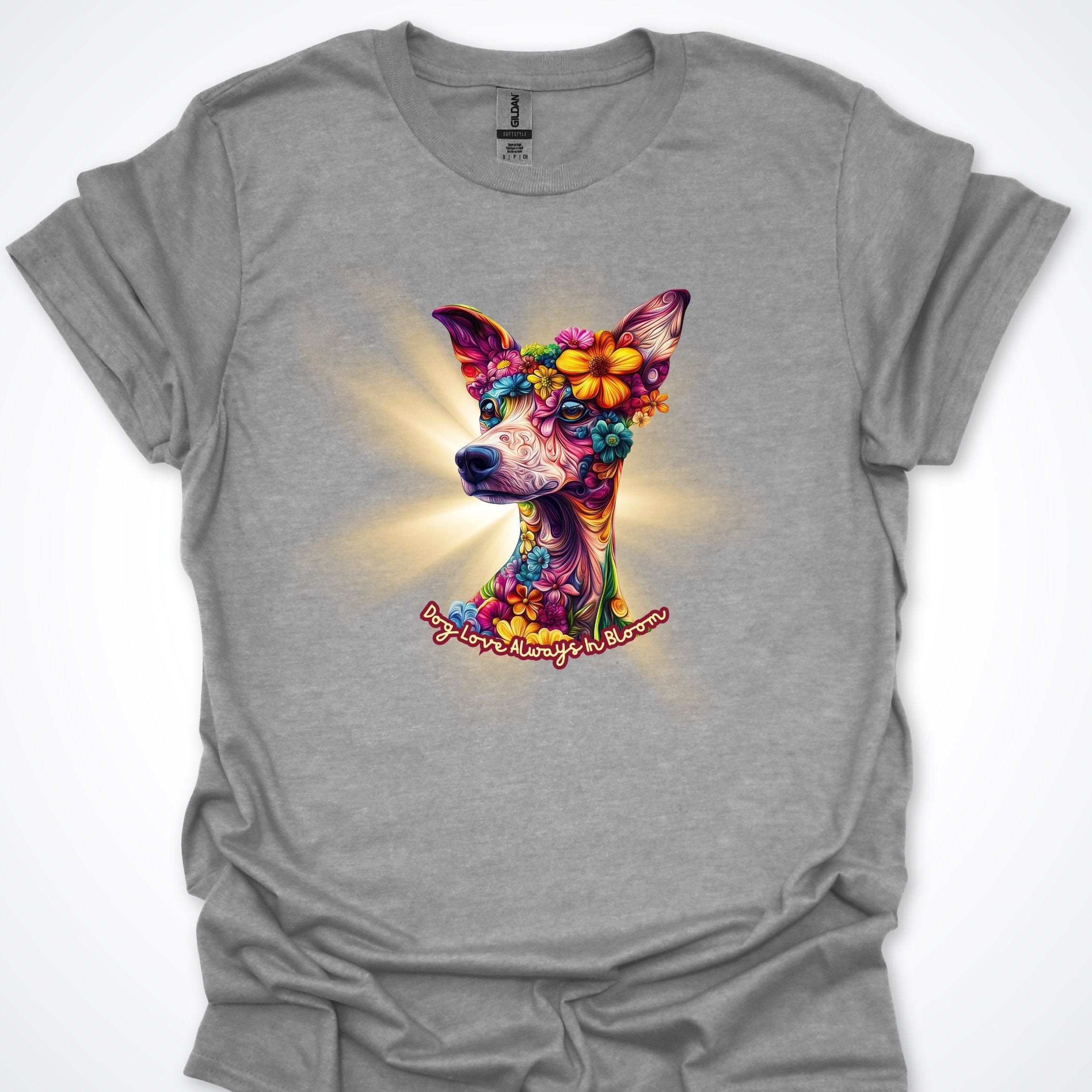 T-Shirt Sport Grey / S Always in Bloom Whippet T-Shirt ReallyintoDogs