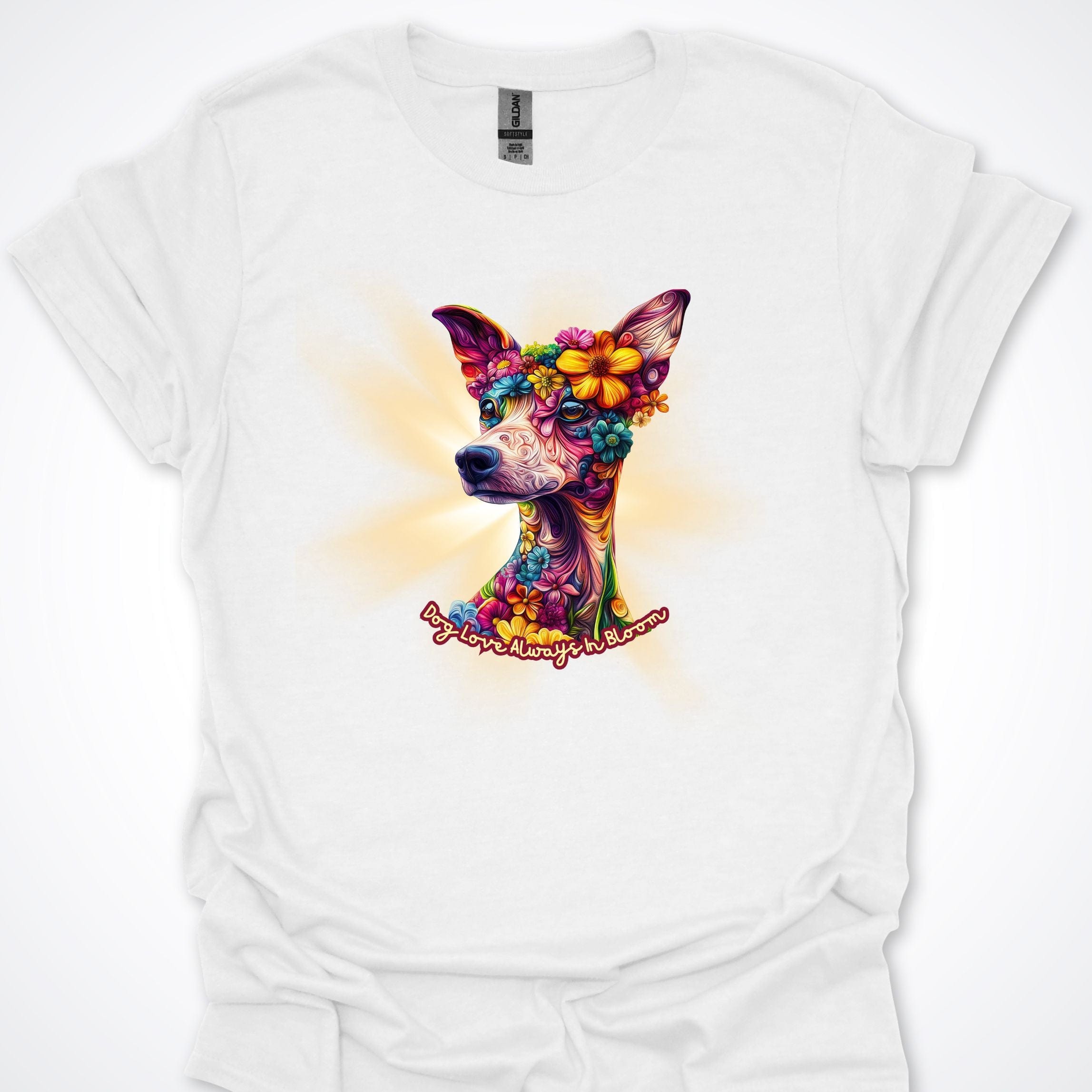 T-Shirt White / S Always in Bloom Whippet T-Shirt ReallyintoDogs