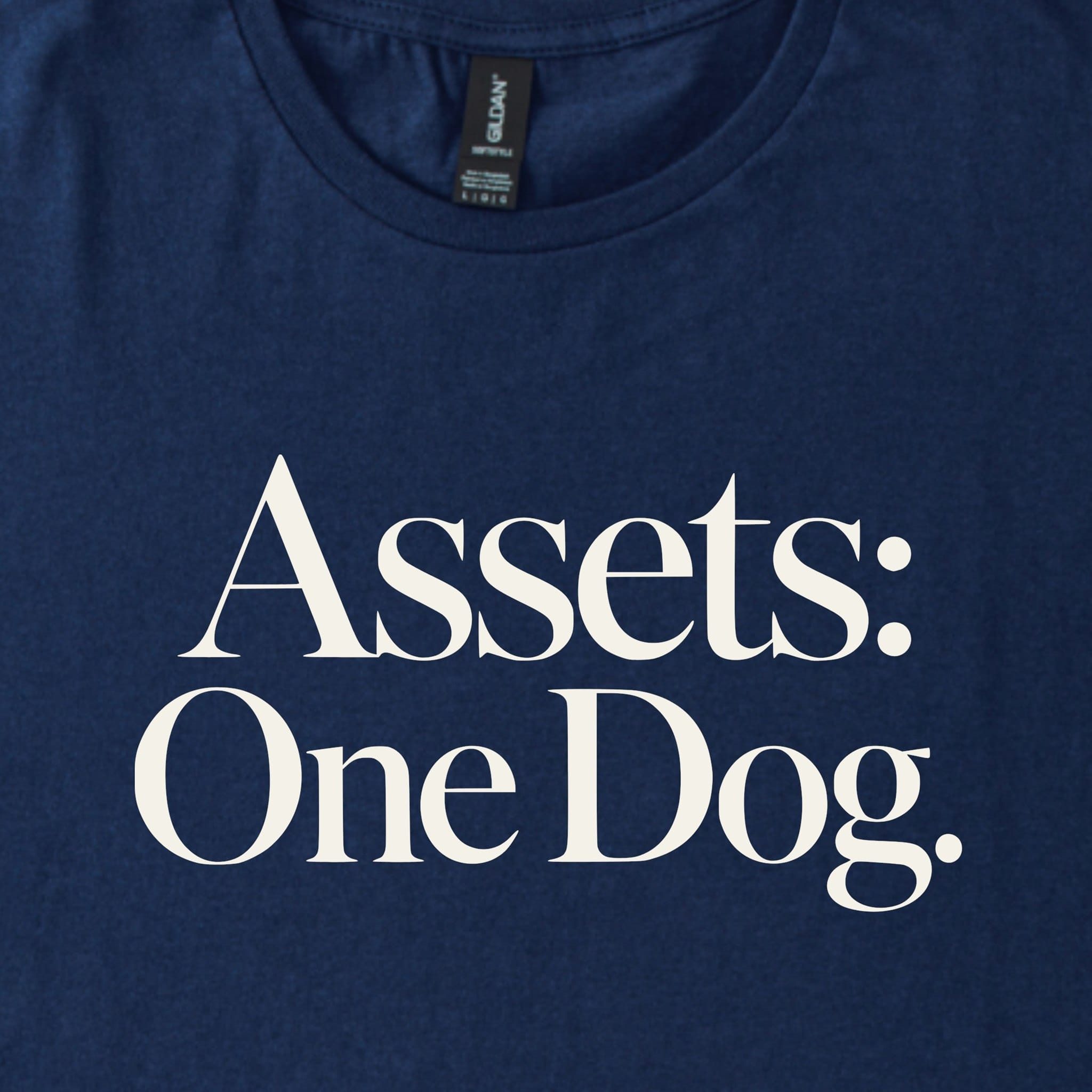 T-Shirt Assets: One Dog. Classic T-Shirt ReallyintoDogs