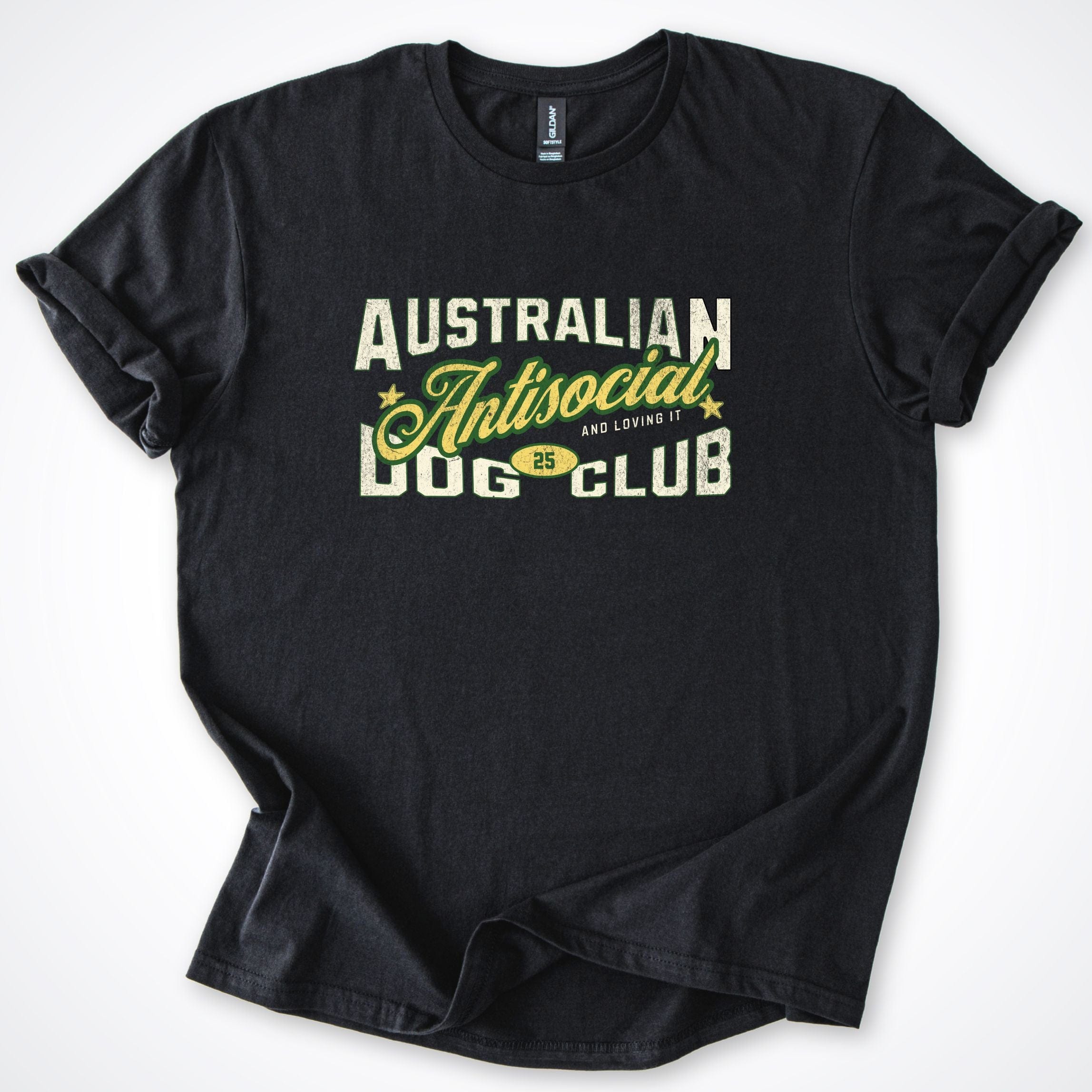 T-Shirt Black / S Australian Antisocial Dog Club T-Shirt ReallyintoDogs