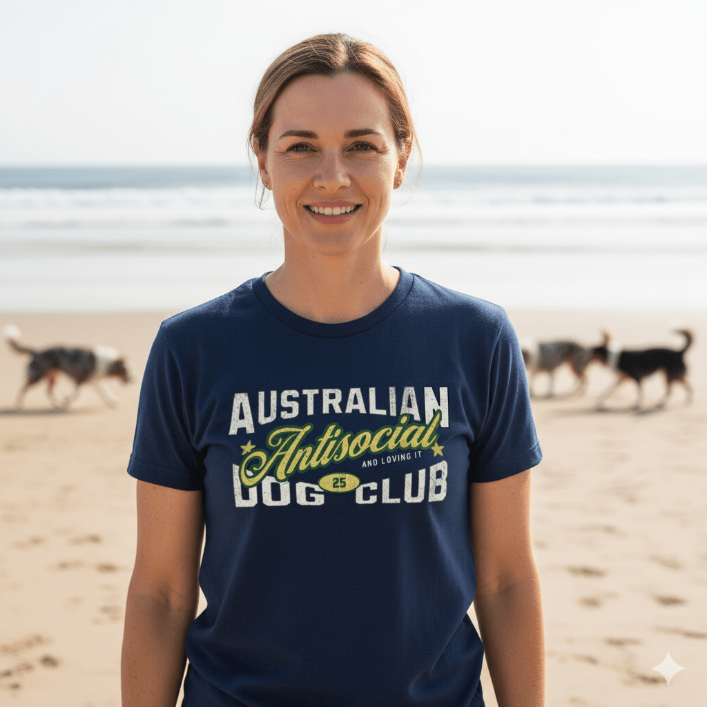 T-Shirt Australian Antisocial Dog Club T-Shirt ReallyintoDogs