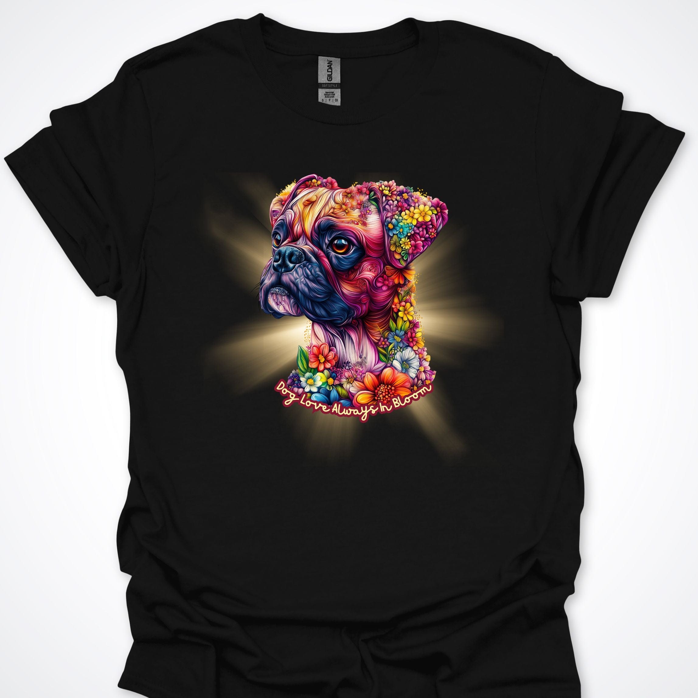 T-Shirt Boxer Always in Bloom T-Shirt ReallyintoDogs