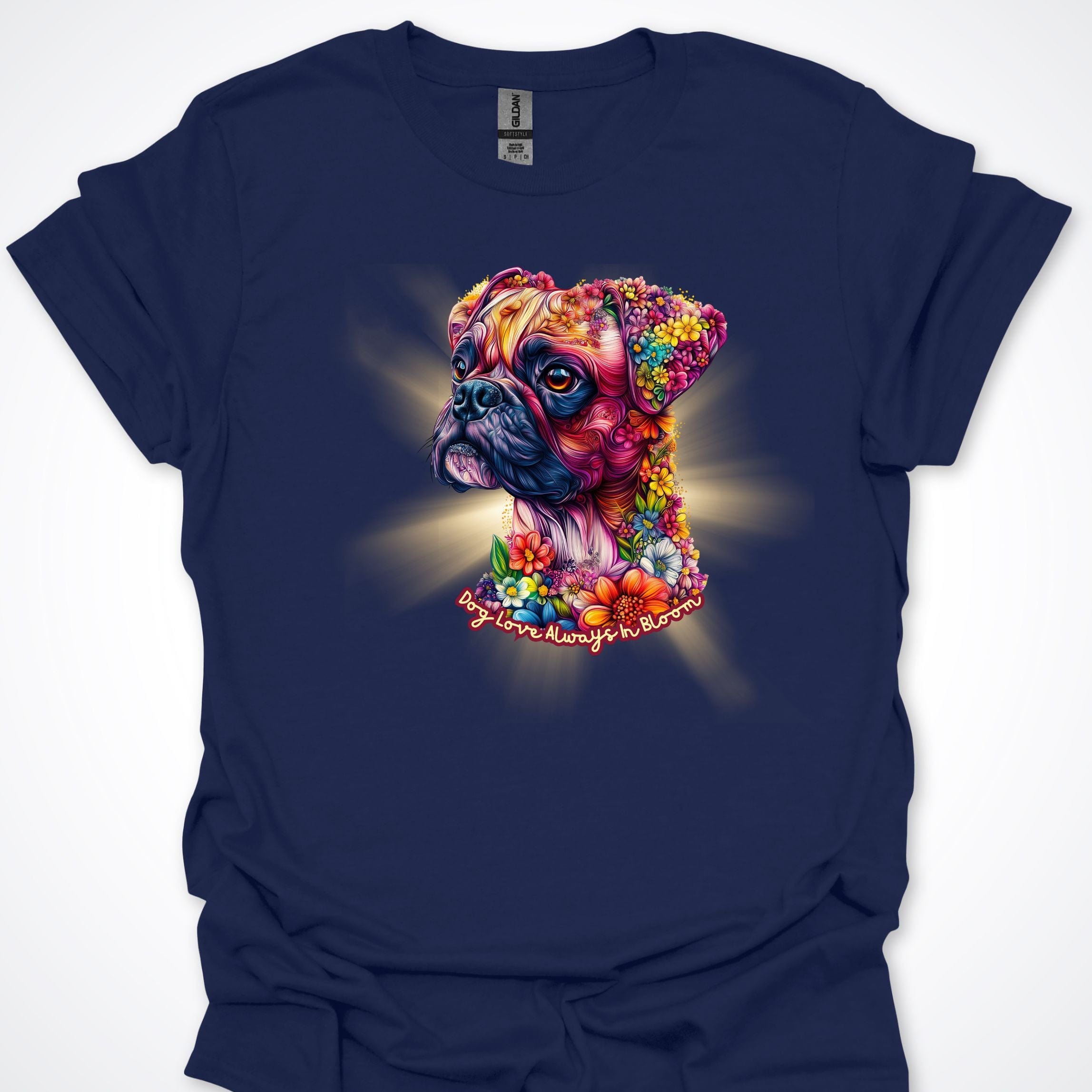 T-Shirt Boxer Always in Bloom T-Shirt ReallyintoDogs