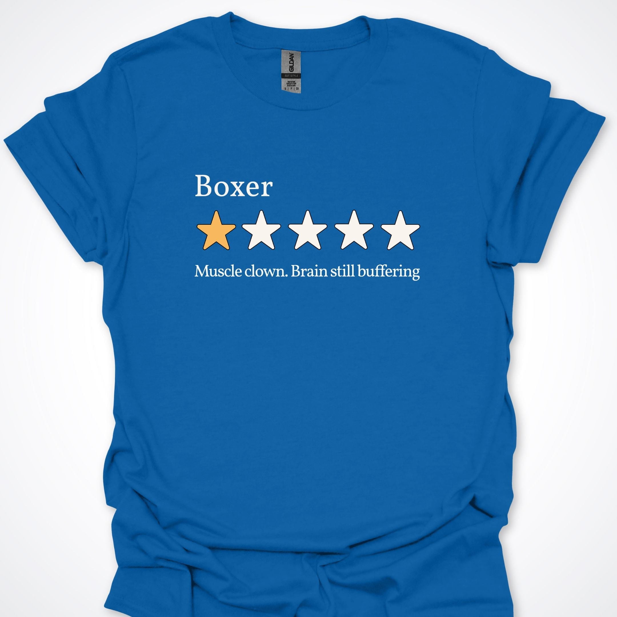 T-Shirt Royal / S Boxer Muscle One Star Review T-Shirt ReallyintoDogs