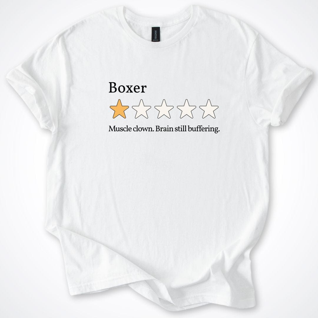 T-Shirt White / S Boxer One Star Review 2.0 T-Shirt ReallyintoDogs