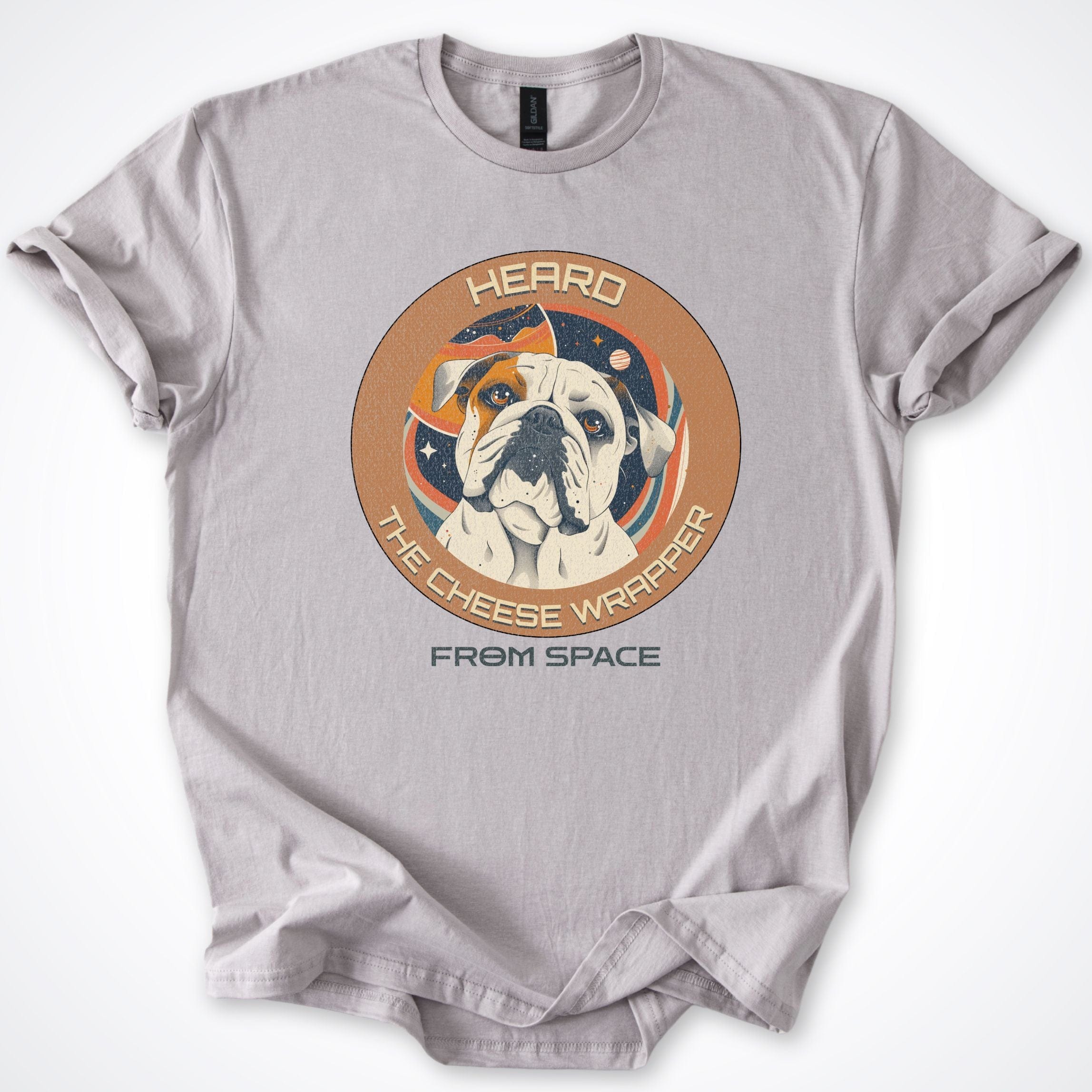 T-Shirt Ice Grey / S Bulldog Heard the Cheese Wrapper T-Shirt ReallyintoDogs