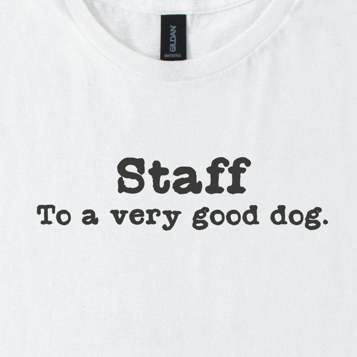 staff-to-a-very-good-dog-t-shirt - design close up