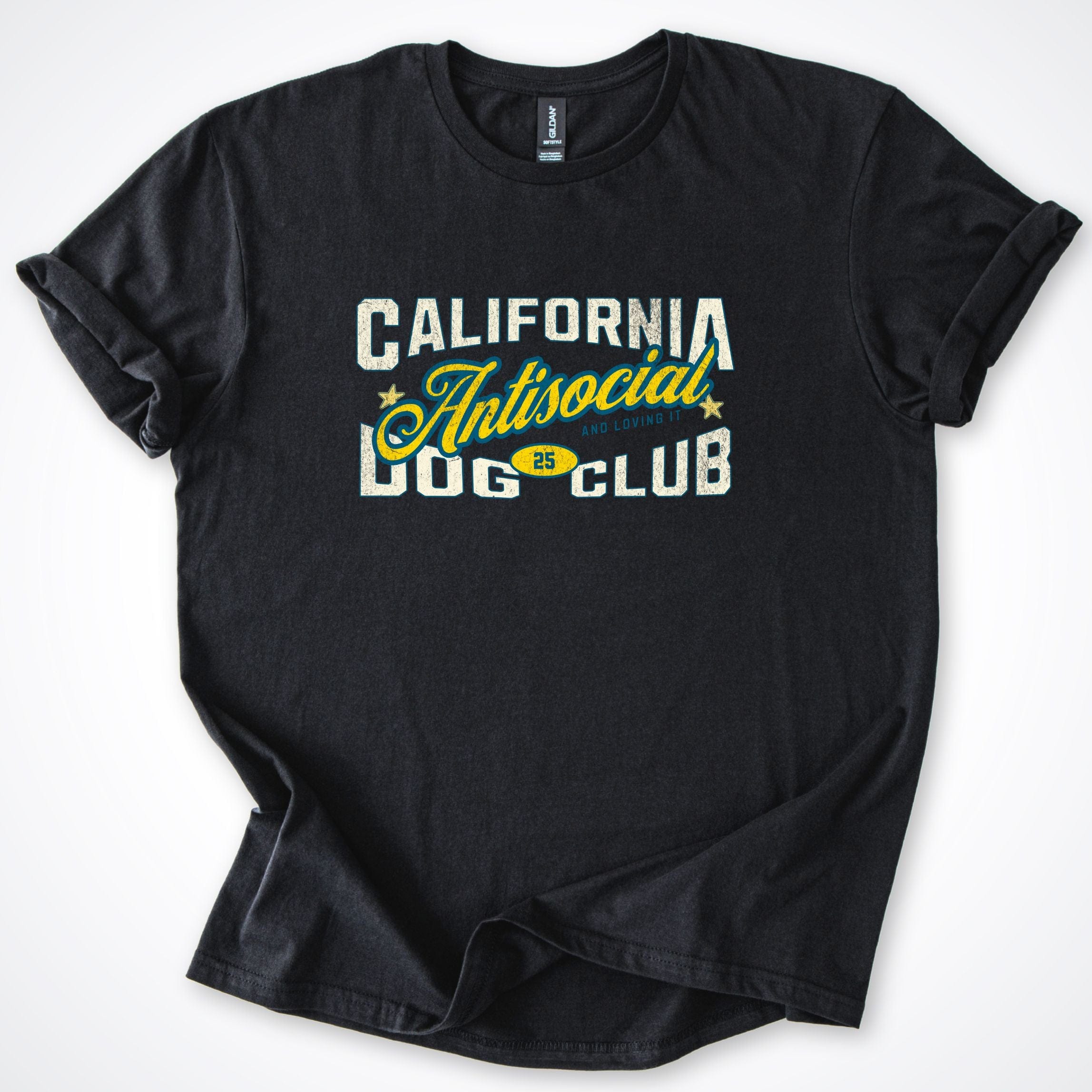 T-Shirt Black / S California Antisocial Dog Club T-Shirt ReallyintoDogs