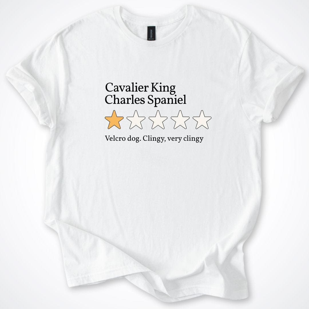T-Shirt Cavalier King Charles One Star Review T-Shirt ReallyintoDogs