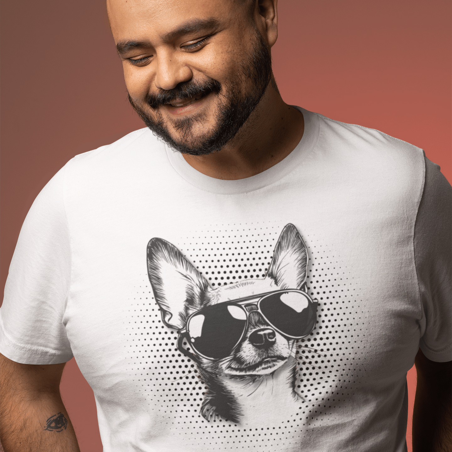 T-Shirt Chihuahua Cool Dog with Sunglasses T-Shirt ReallyintoDogs