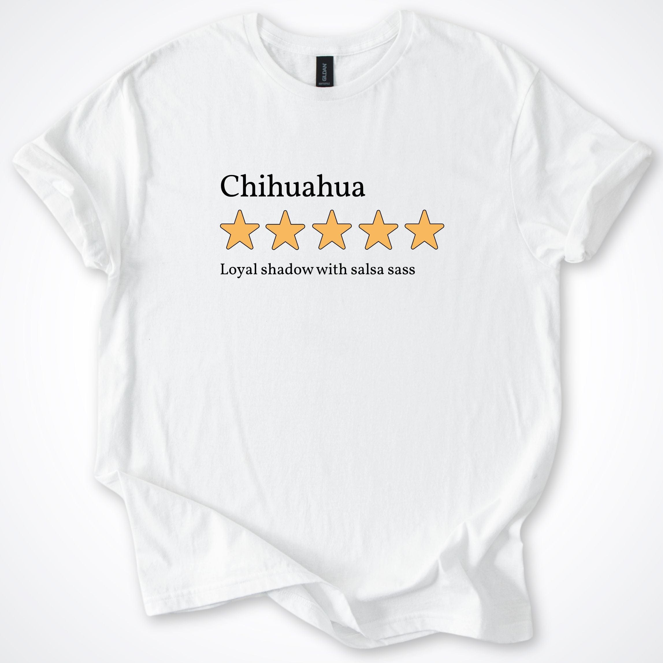 T-Shirt White / S Chihuahua Five Star Review 2.0 T-Shirt ReallyintoDogs