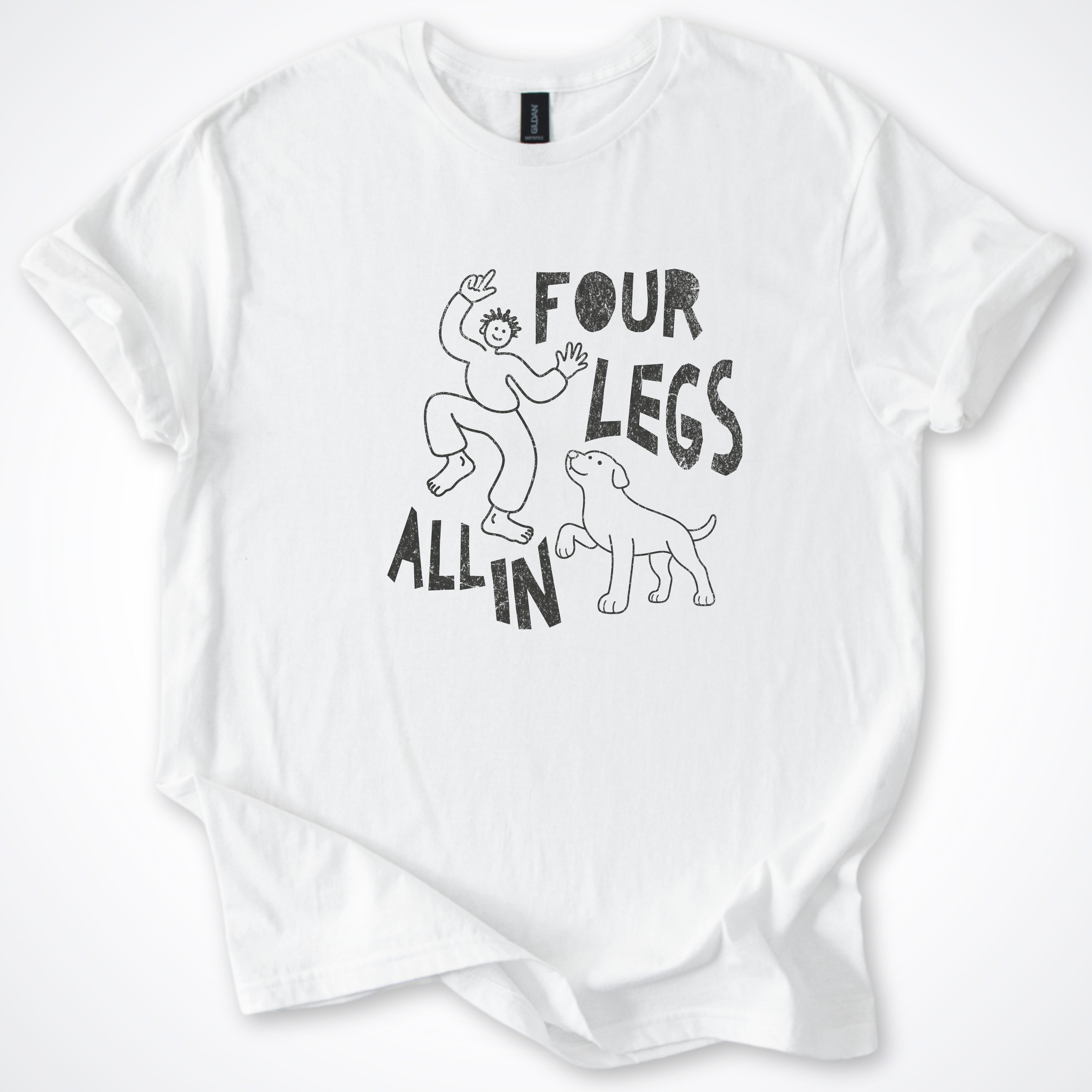 Four Legs All In Man and Dog Classic T-Shirt