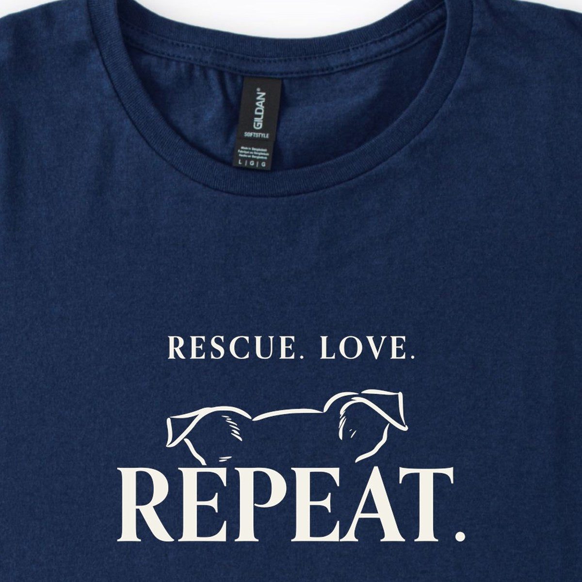Rescue. Love. Repeat. Peeking Over Classic T-Shirt