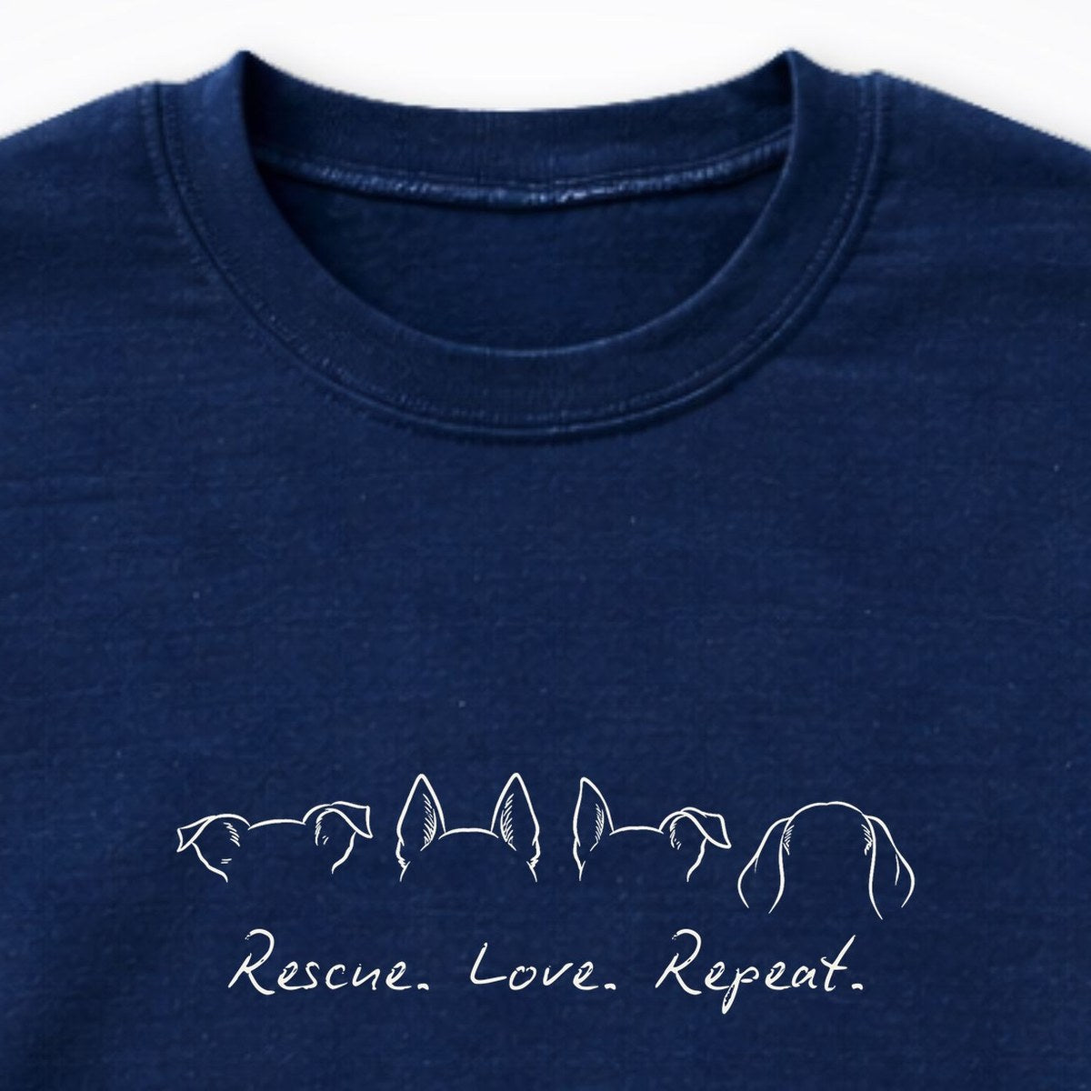 Rescue. Love. Repeat. More Ears Crewneck Sweatshirt