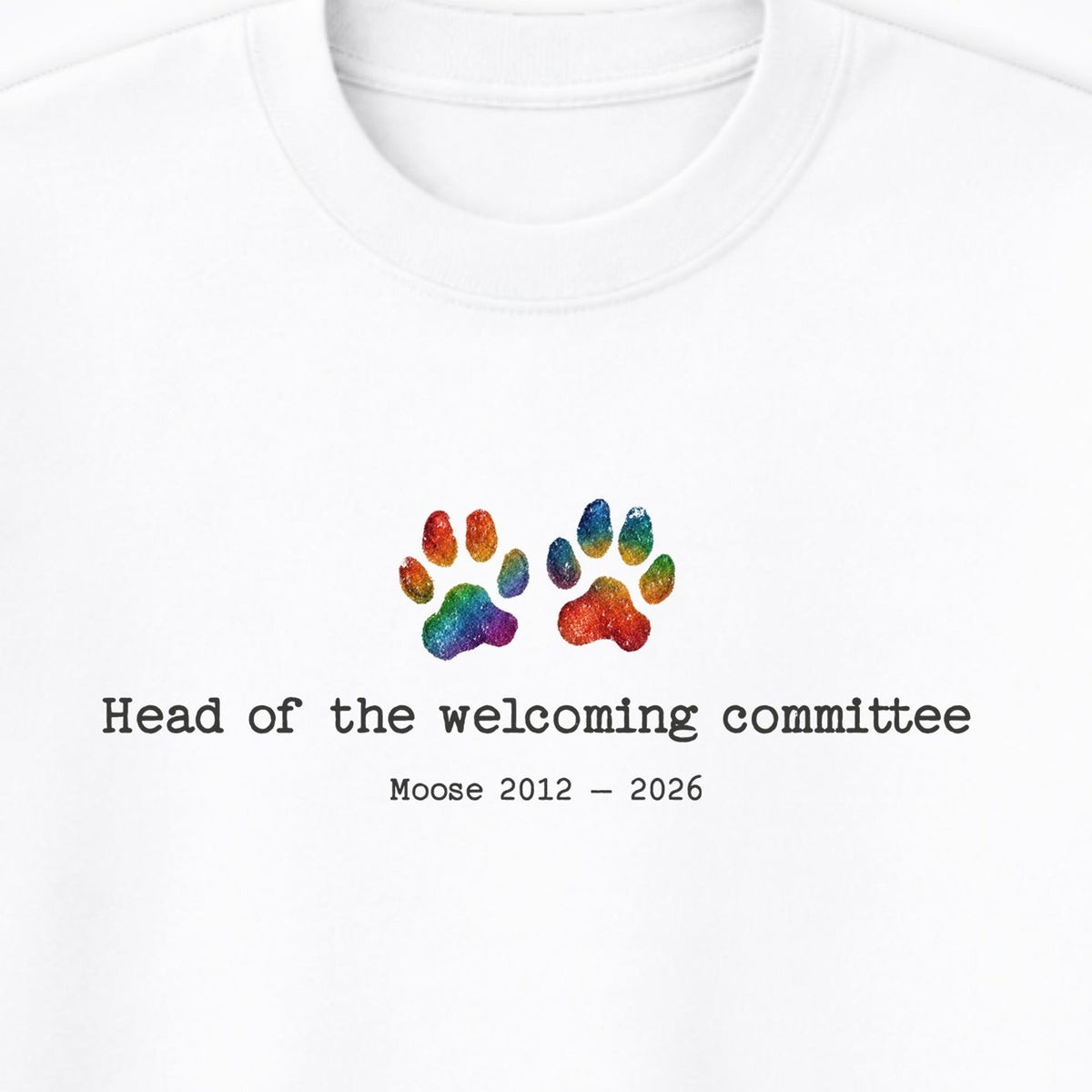Head Of The Welcoming Committee - Personalized Memorial Crewneck Sweatshirt