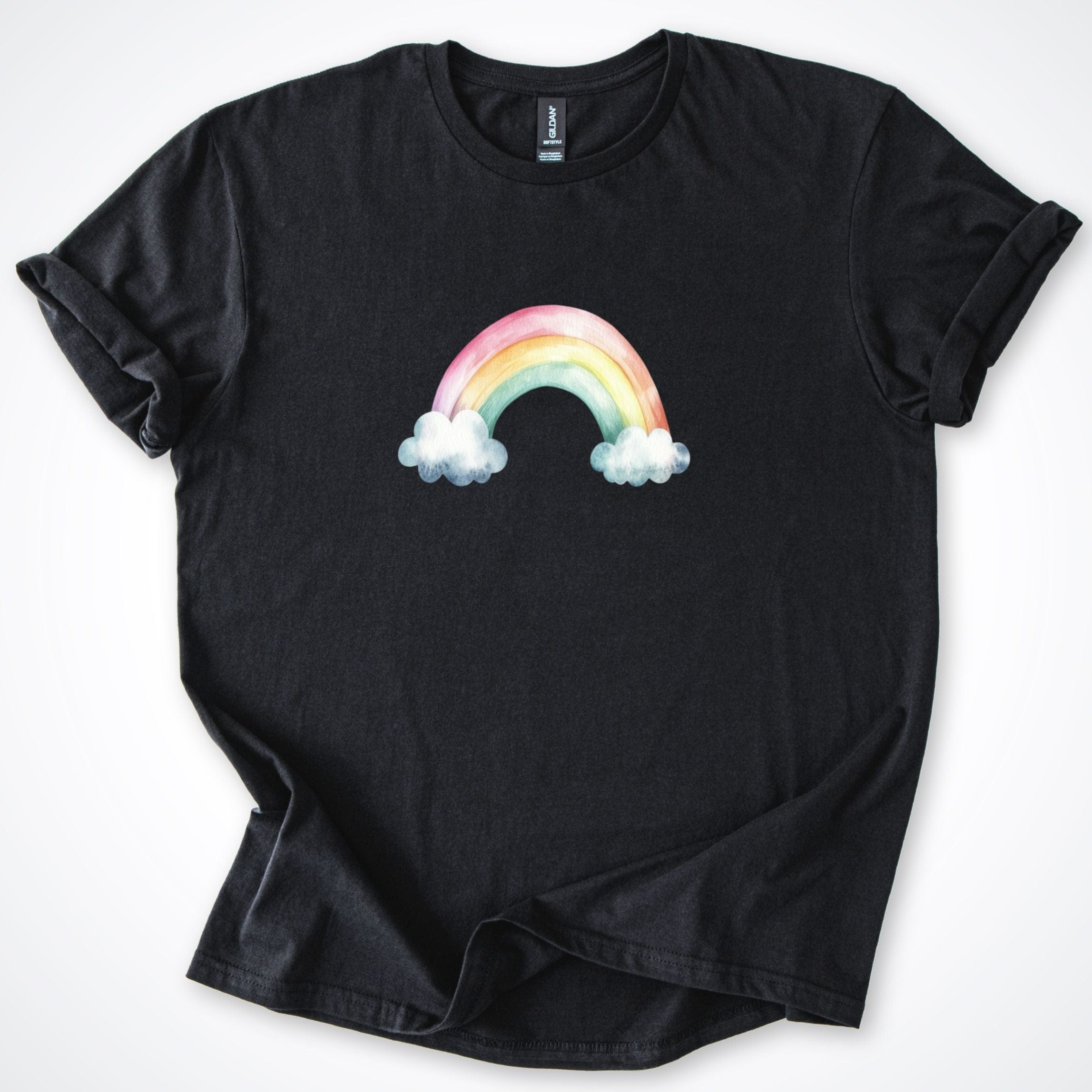 T-Shirt Black / S CUSTOM Rainbow Bridge T-Shirt ReallyintoDogs