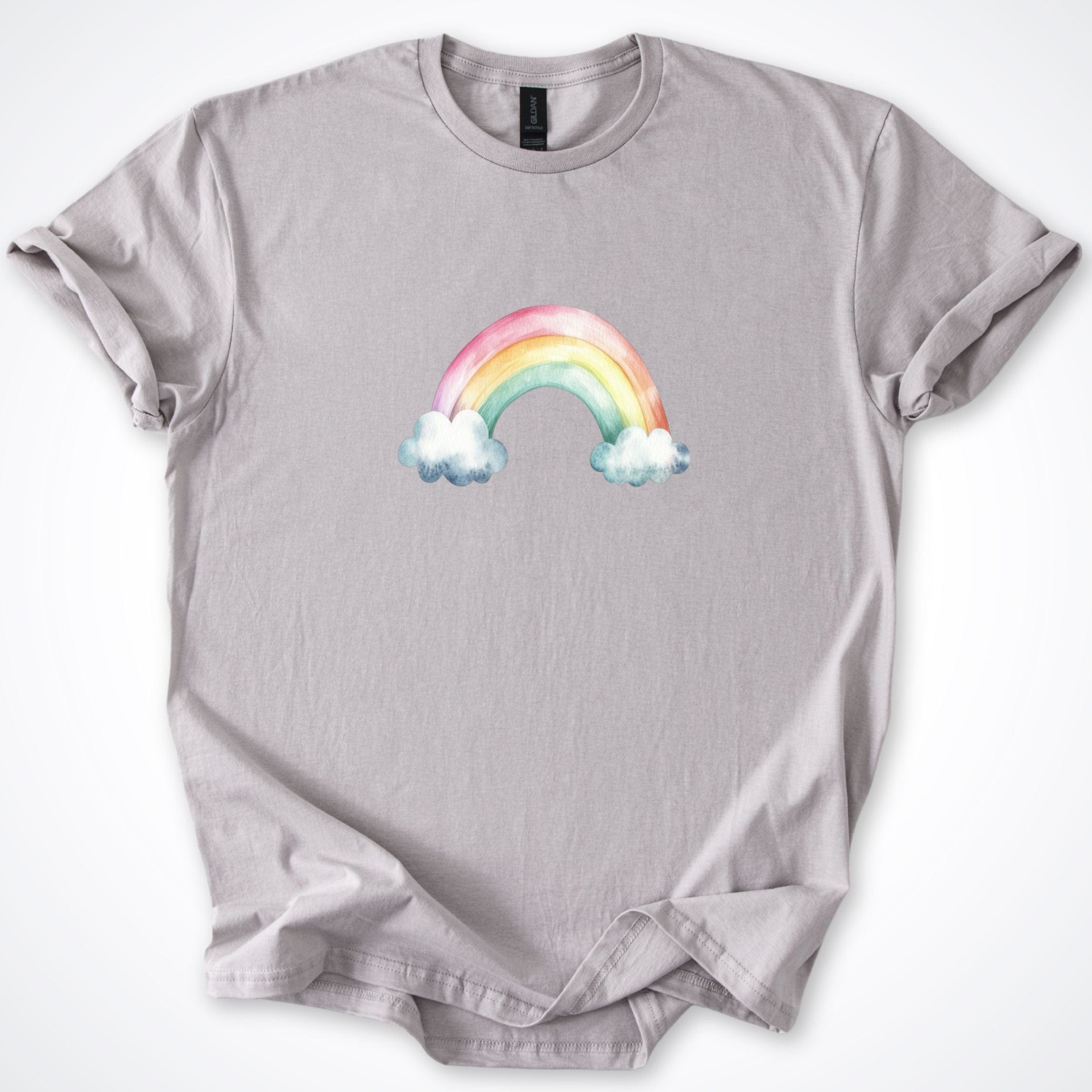 T-Shirt Ice Grey / S CUSTOM Rainbow Bridge T-Shirt ReallyintoDogs