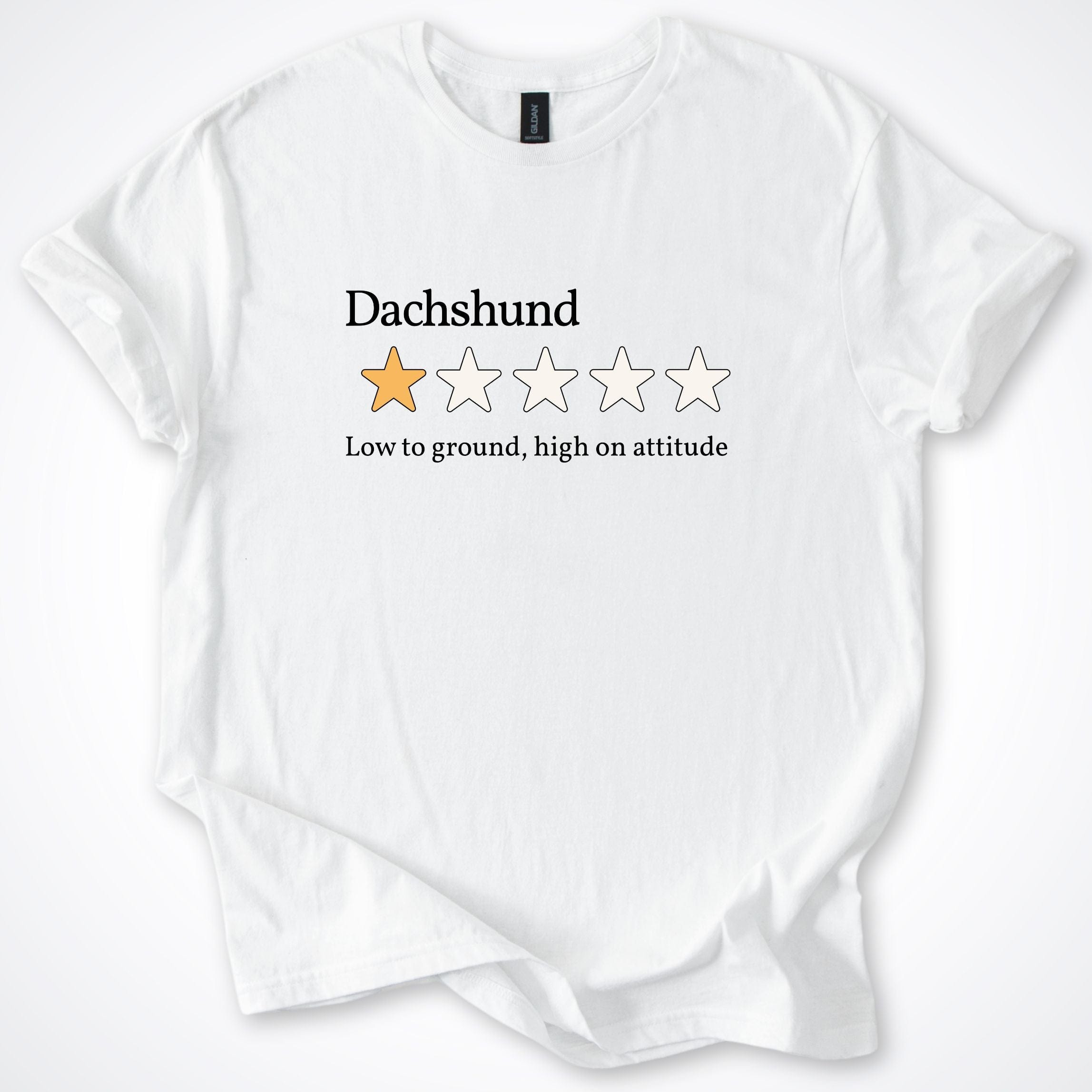 T-Shirt White / S Dachshund 5.0 One Star Review T-Shirt ReallyintoDogs
