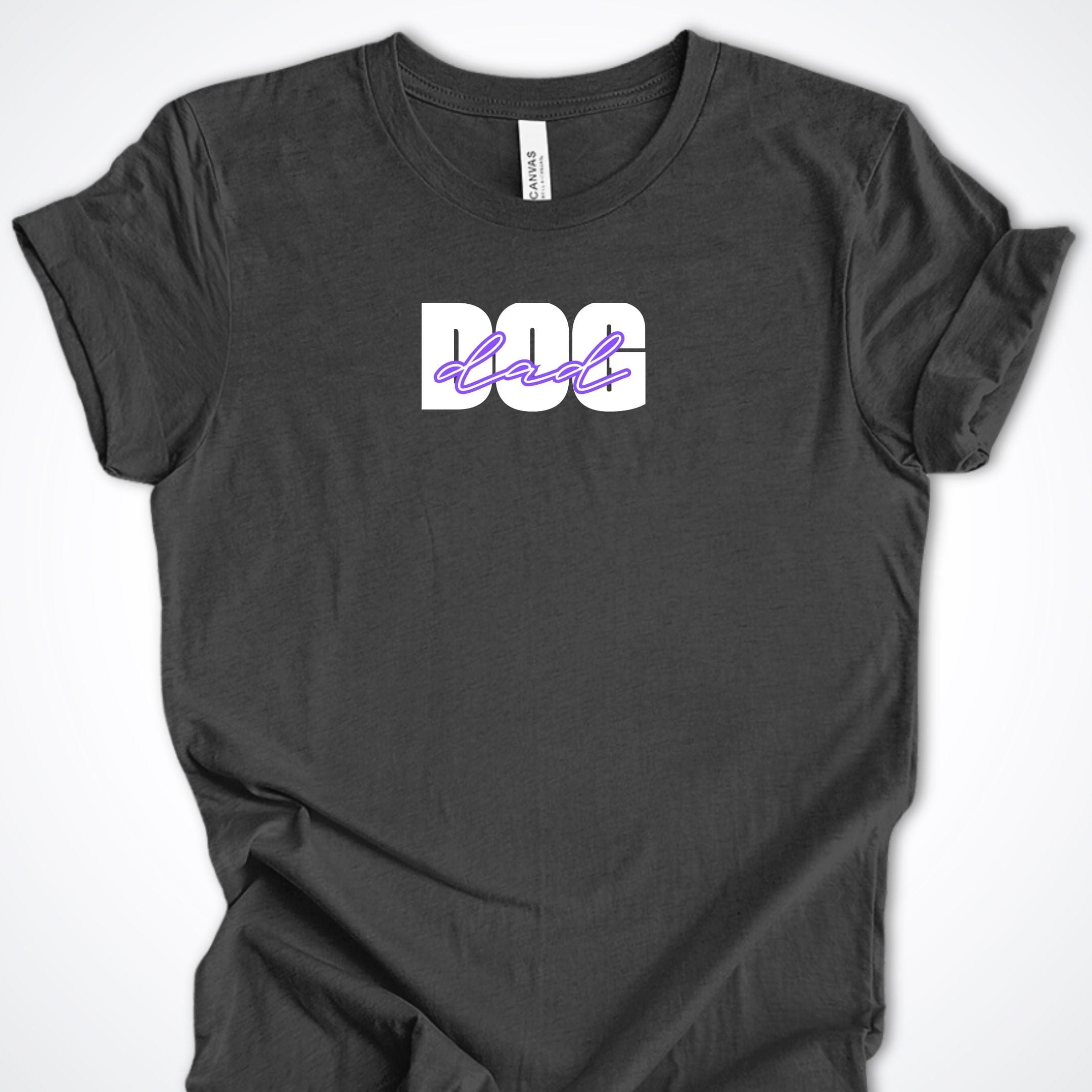 T-Shirt Dark Grey Heather / S Dog Dad Bold Premium Unisex T-Shirt ReallyintoDogs