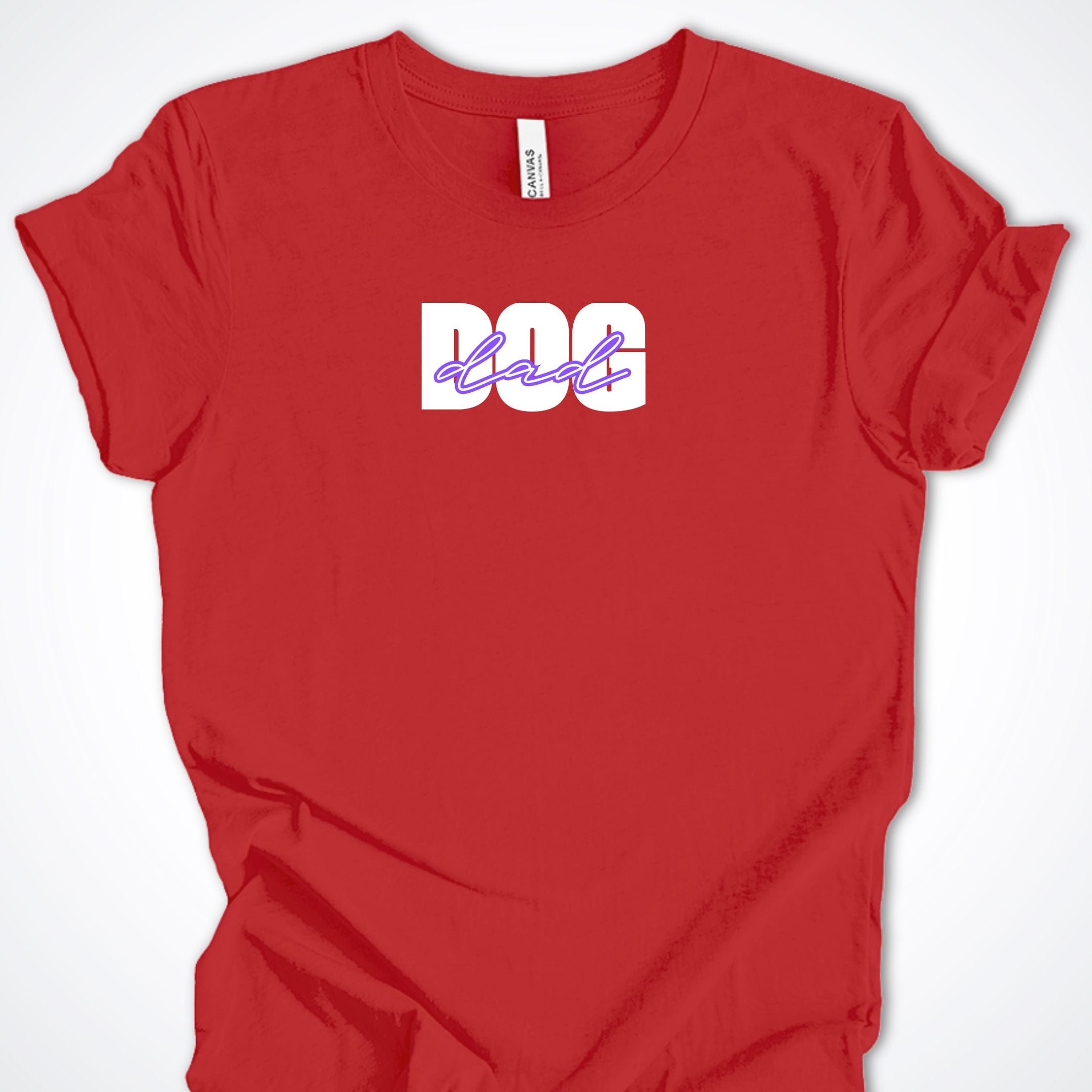 T-Shirt Red / S Dog Dad Bold Premium Unisex T-Shirt ReallyintoDogs