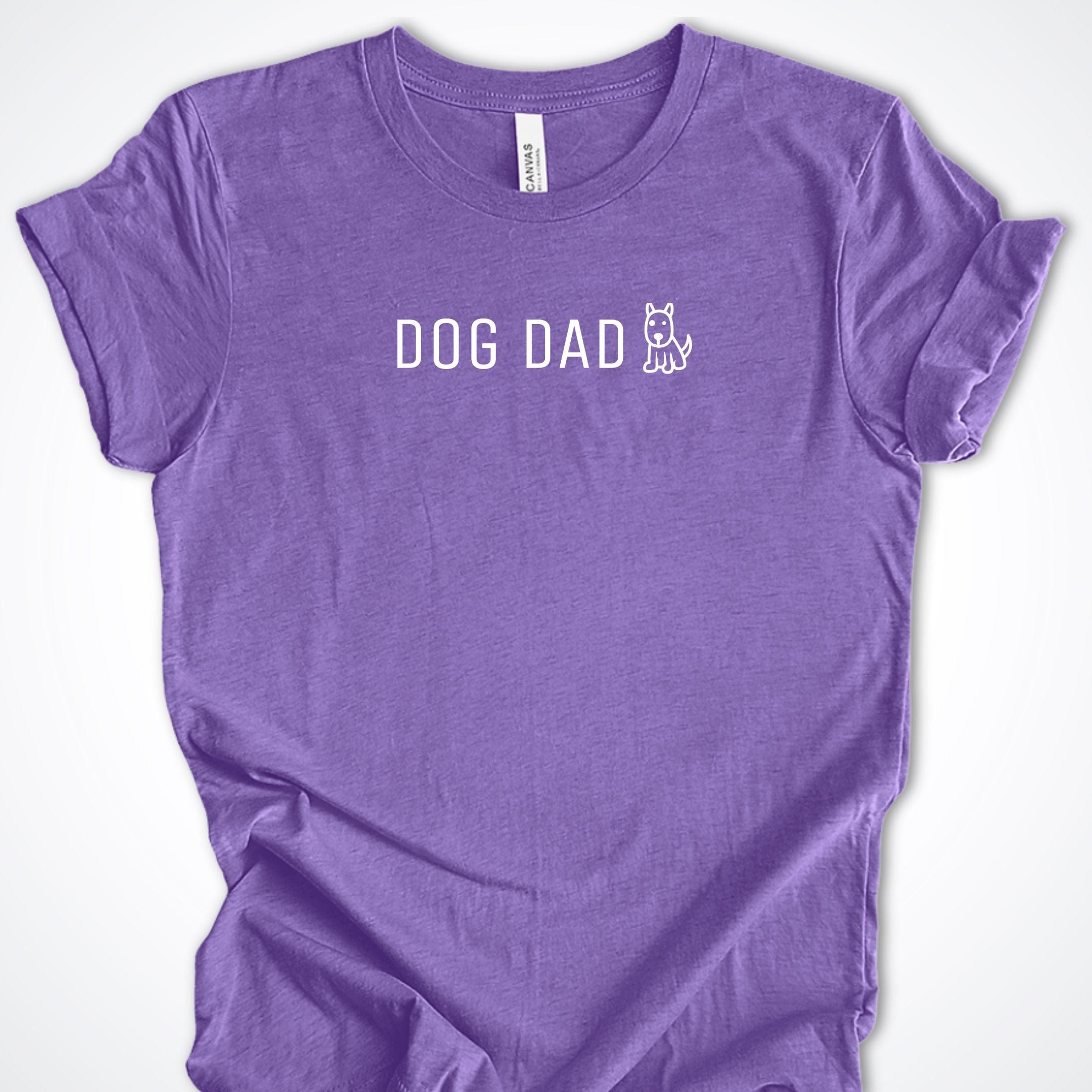 T-Shirt Heather Team Purple / S Dog Dad Cute Premium Unisex T-Shirt ReallyintoDogs