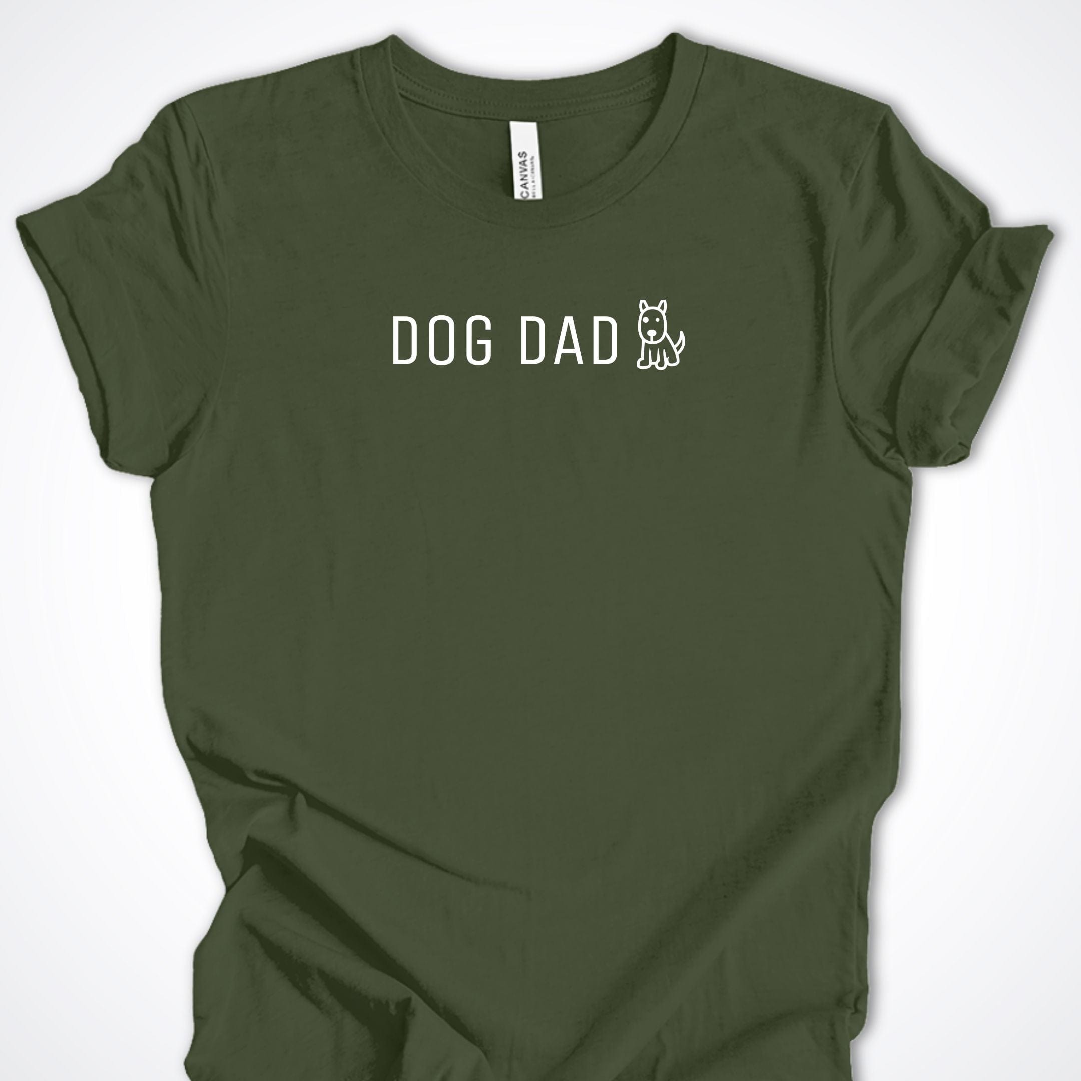 T-Shirt Military Green / S Dog Dad Cute Premium Unisex T-Shirt ReallyintoDogs