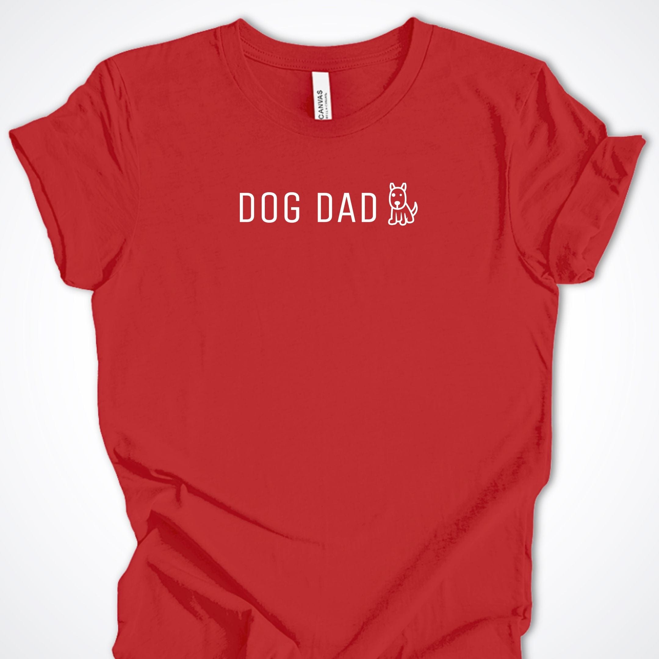 T-Shirt Red / S Dog Dad Cute Premium Unisex T-Shirt ReallyintoDogs