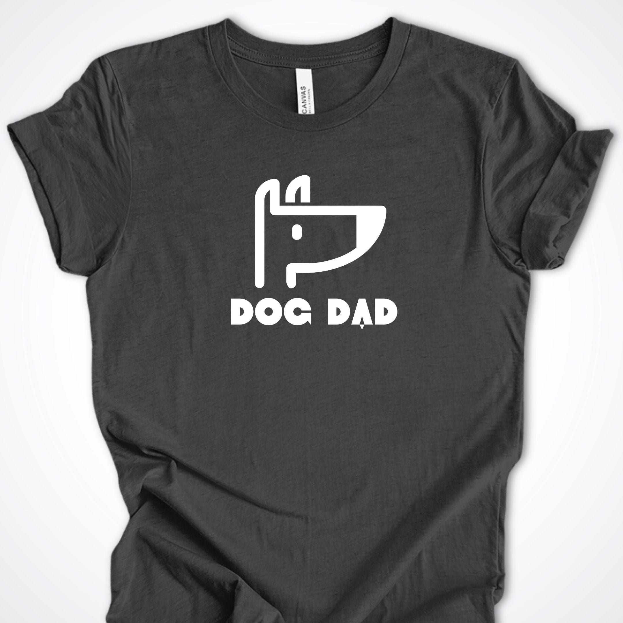 T-Shirt Dark Grey Heather / S Dog Dad Icon Premium Unisex T-Shirt ReallyintoDogs