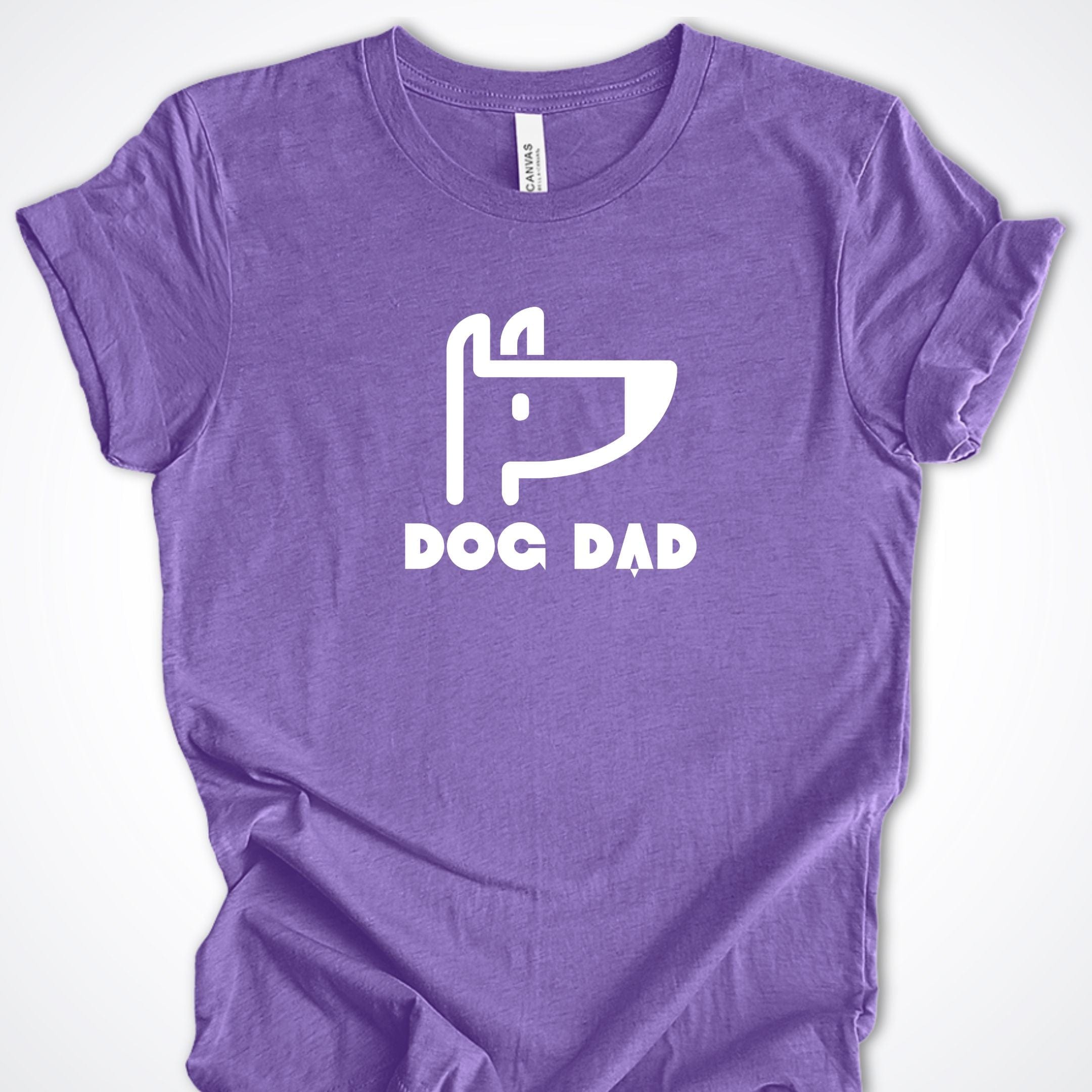 T-Shirt Heather Team Purple / S Dog Dad Icon Premium Unisex T-Shirt ReallyintoDogs