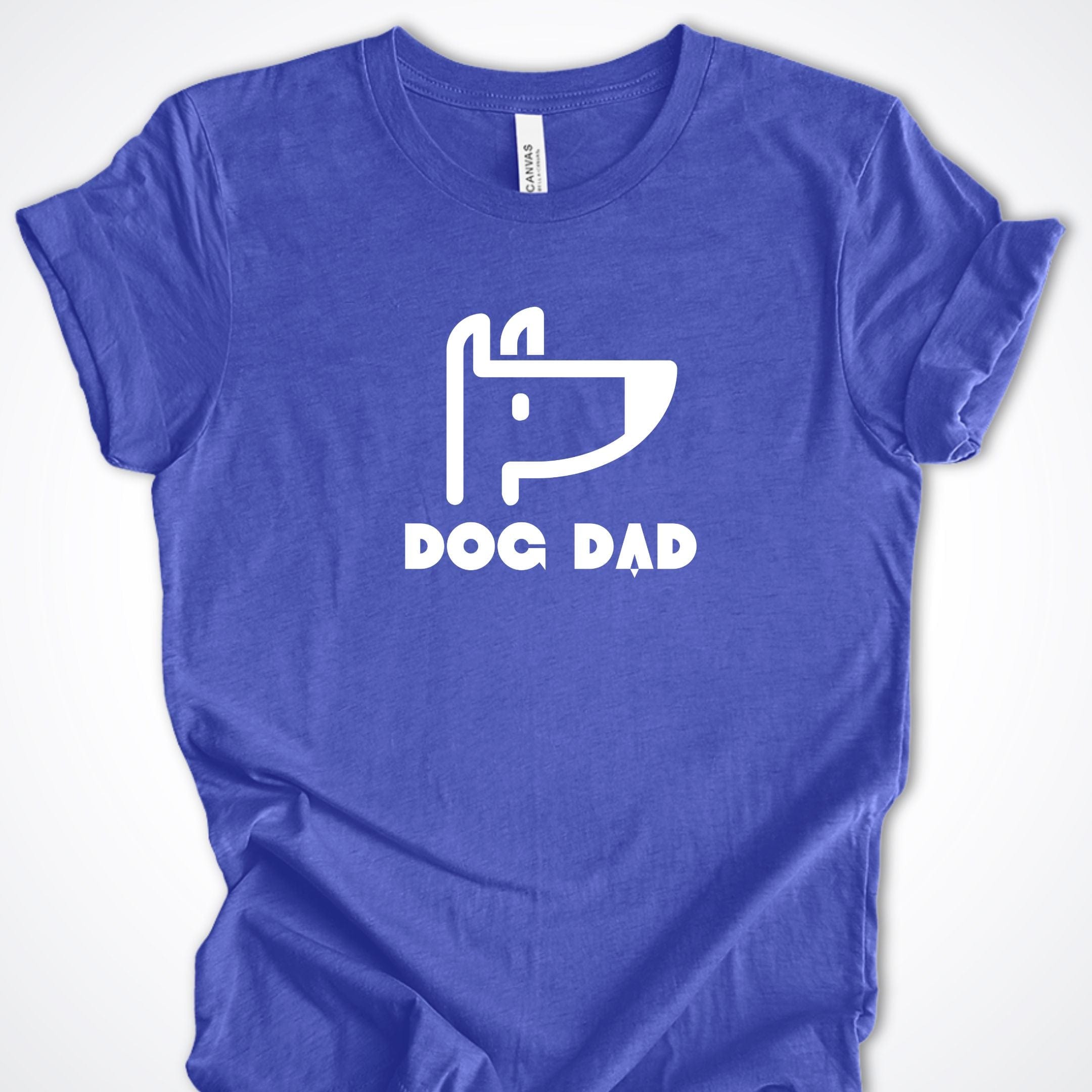 T-Shirt Heather True Royal / S Dog Dad Icon Premium Unisex T-Shirt ReallyintoDogs