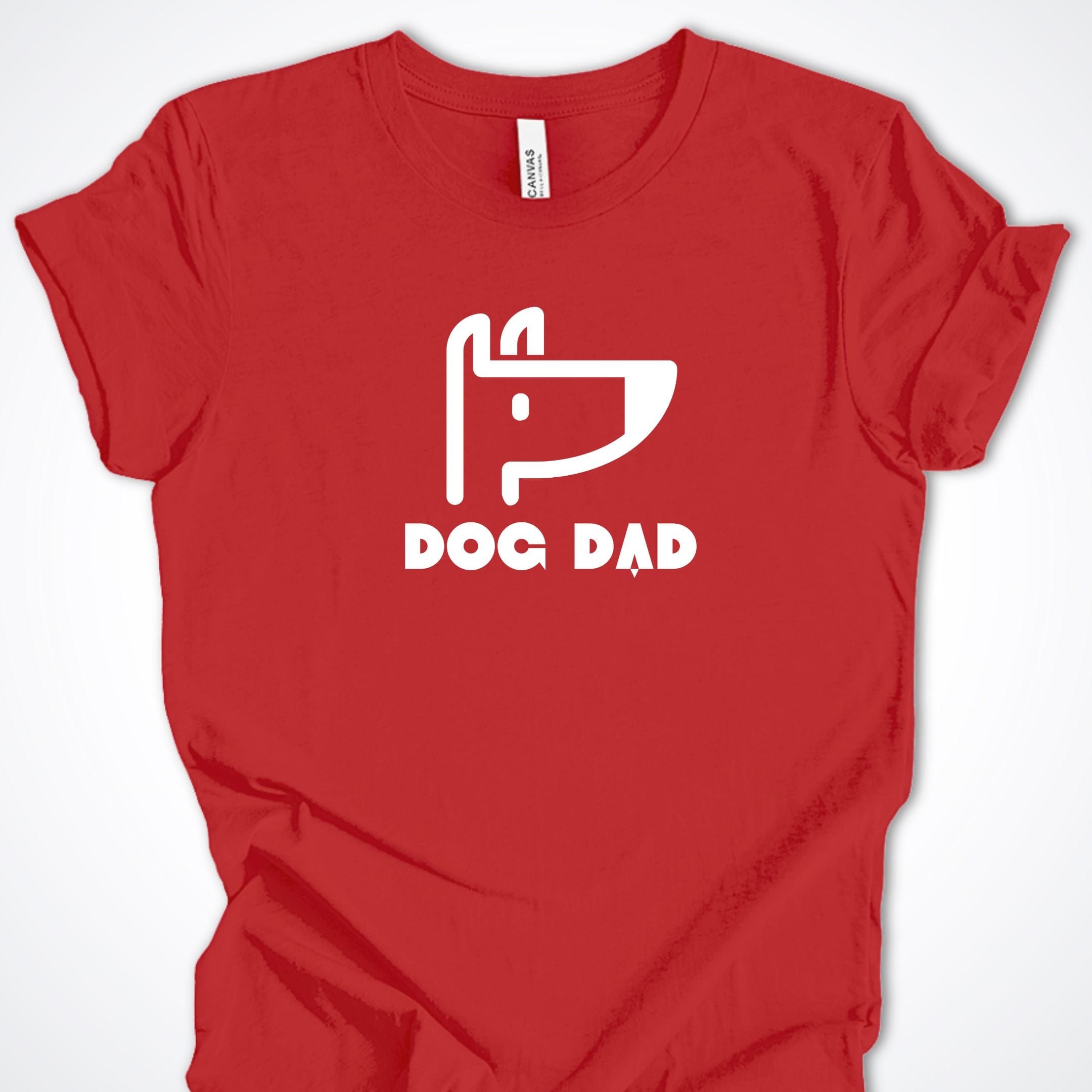 T-Shirt Red / S Dog Dad Icon Premium Unisex T-Shirt ReallyintoDogs